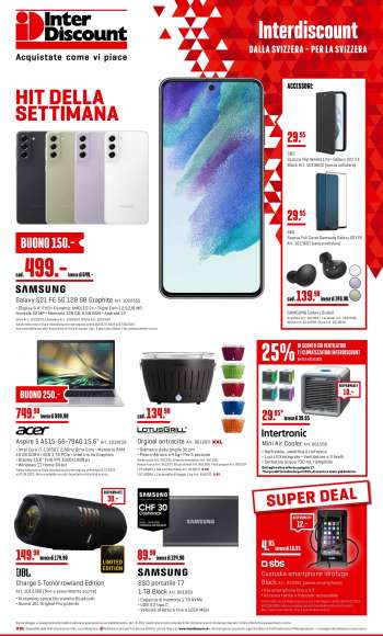 Volantino Interdiscount - 25.7.2022 - 7.8.2022.