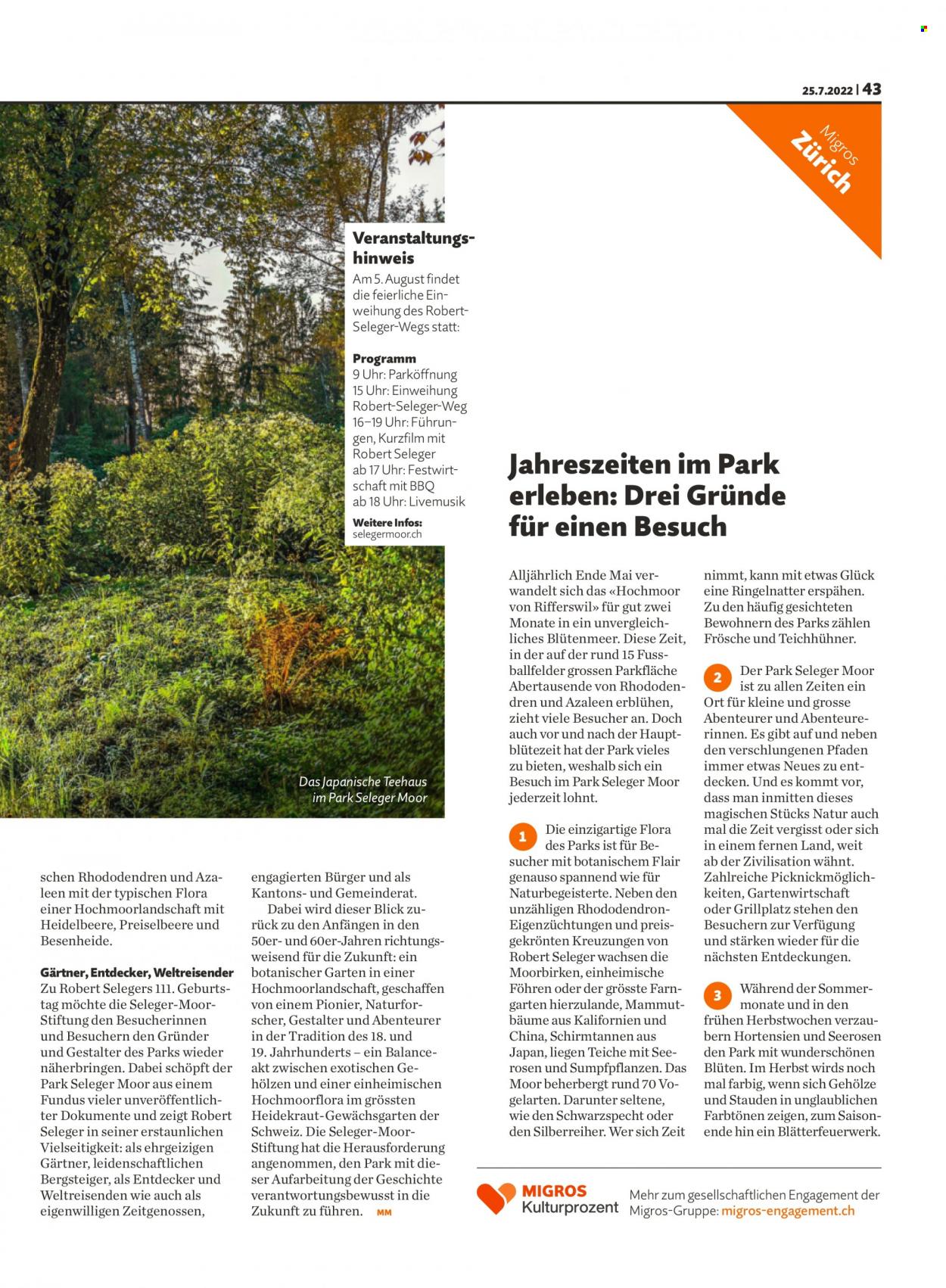 Catalogue Migros - 25.7.2022 - 31.7.2022. Page 43