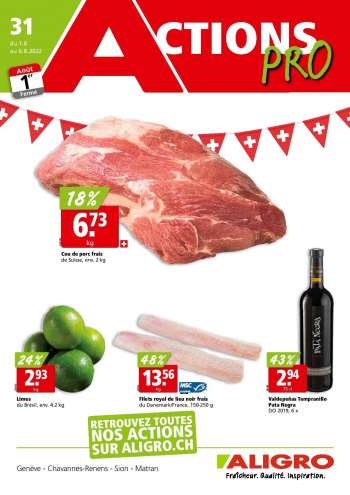 Volantino ALIGRO - 1.8.2022 - 6.8.2022.