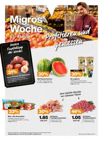Prospekte Migros - 2.8.2022 - 8.8.2022.