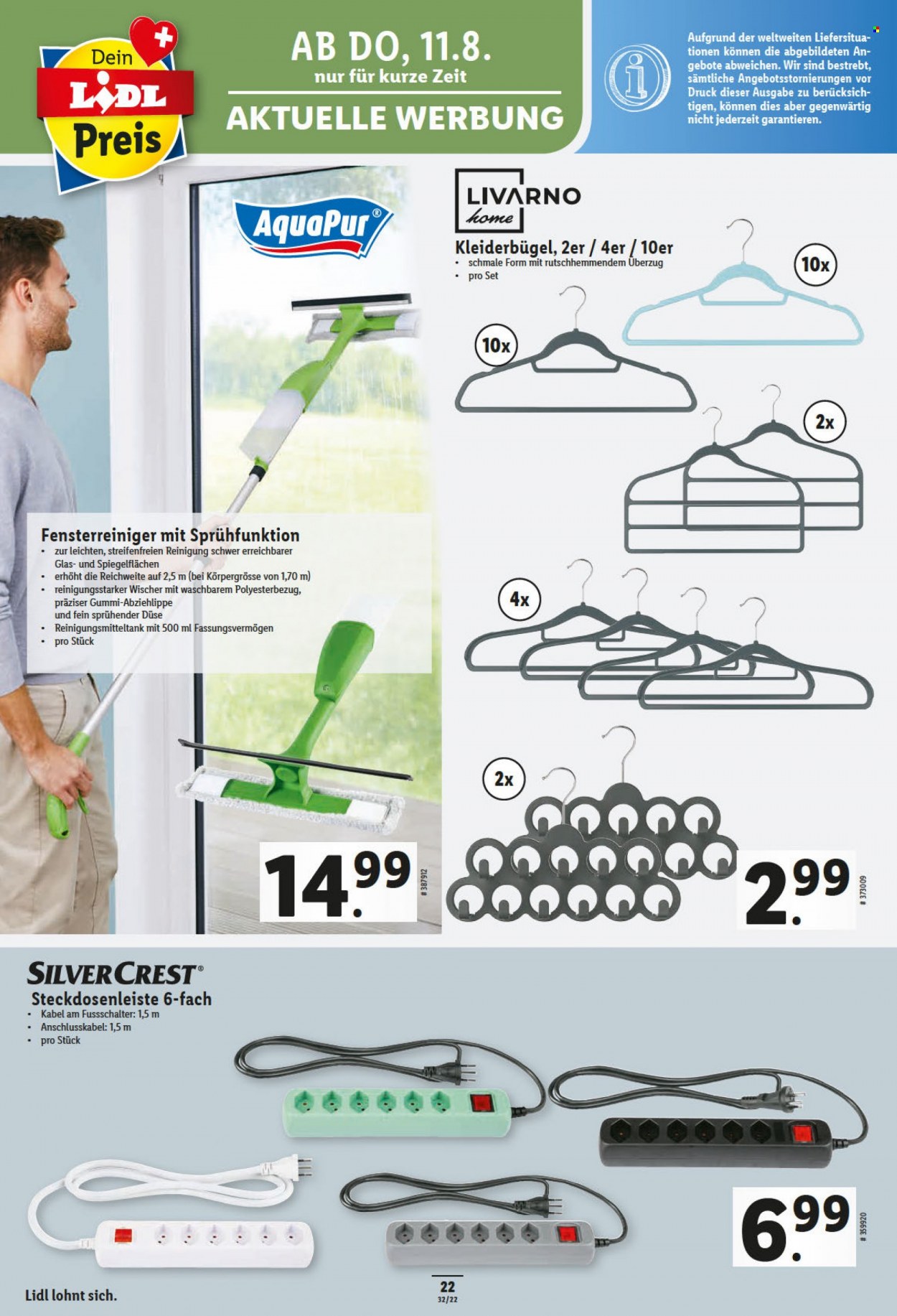 Prospekt Lidl - 11.8.2022 - 17.8.2022. Seite 22