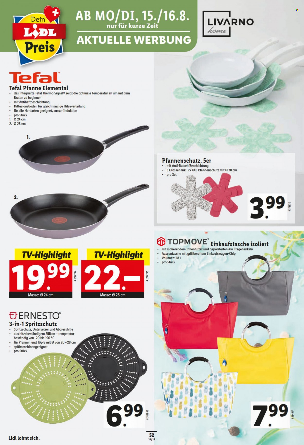 Prospekt Lidl - 11.8.2022 - 17.8.2022. Seite 52