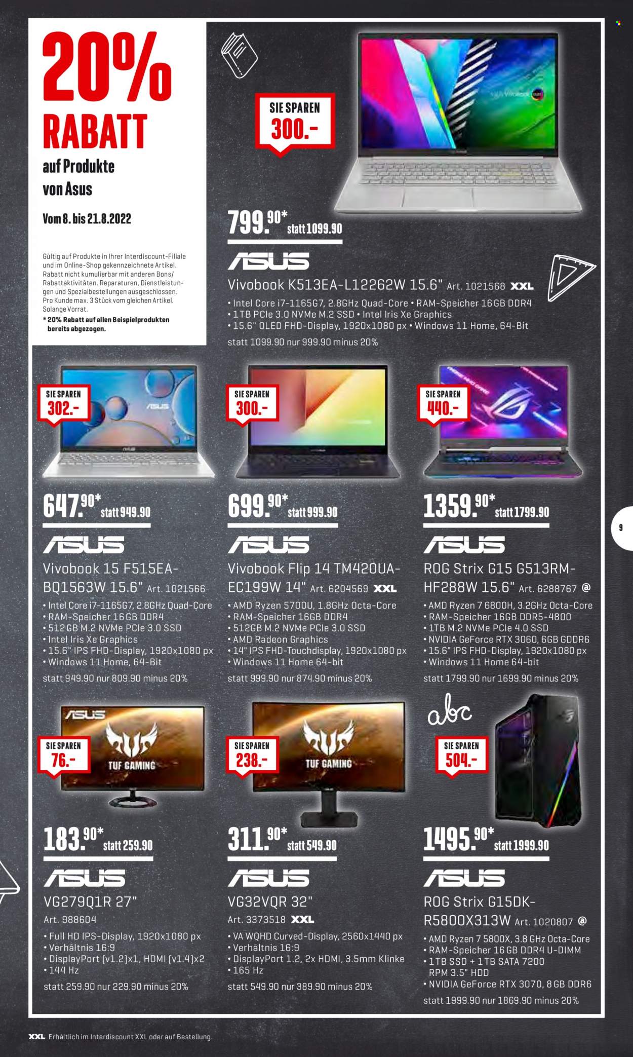 Prospekt Interdiscount - 8.8.2022 - 21.8.2022. Seite 9