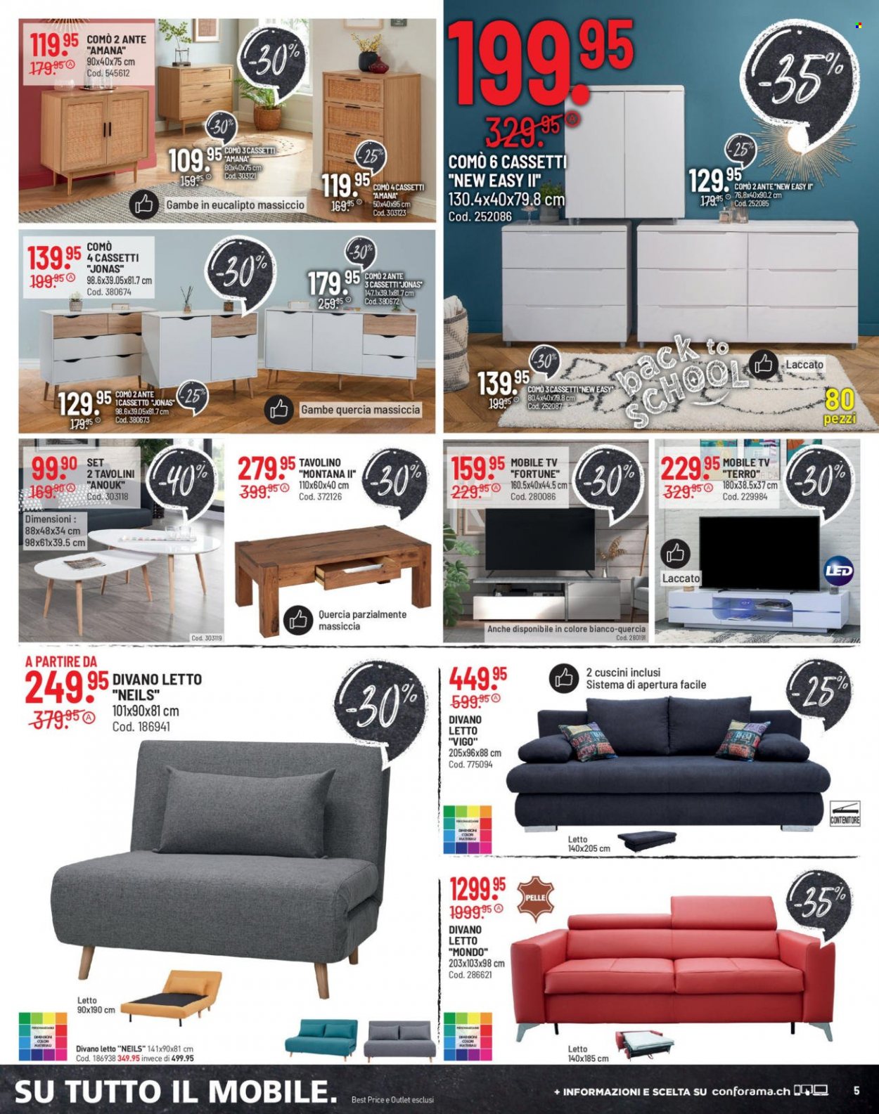 Volantino Conforama - 9.8.2022 - 22.8.2022. Pagina 5
