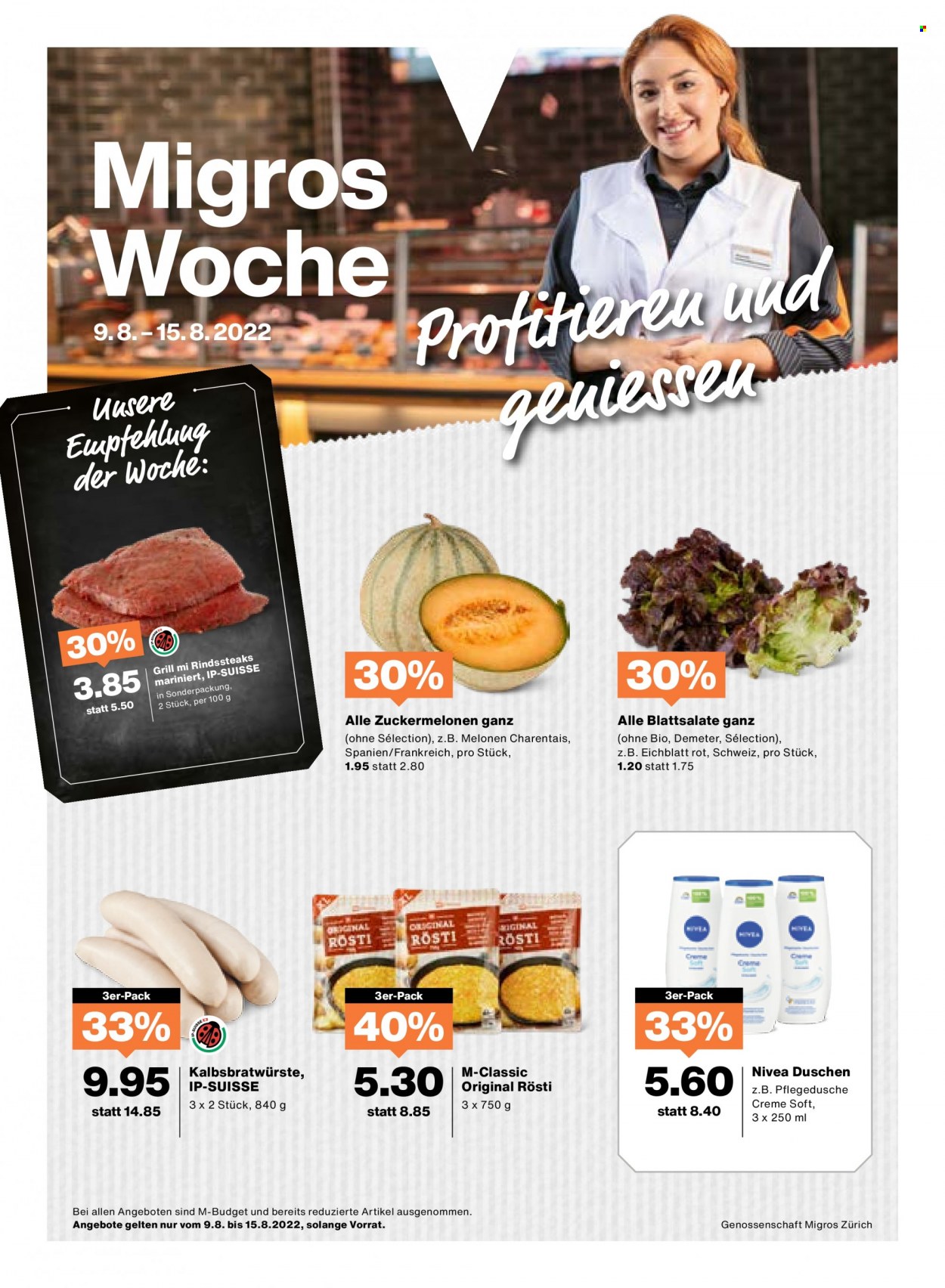 Volantino Migros - 9.8.2022 - 15.8.2022. Pagina 1