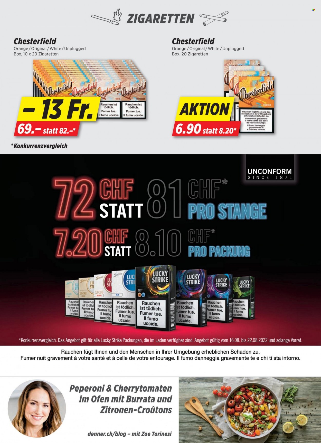 Prospekt Denner - 16.8.2022 - 22.8.2022. Seite 23