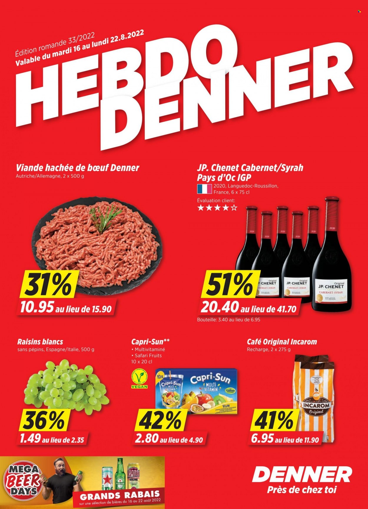 Catalogue Denner - 16.8.2022 - 22.8.2022. Page 1