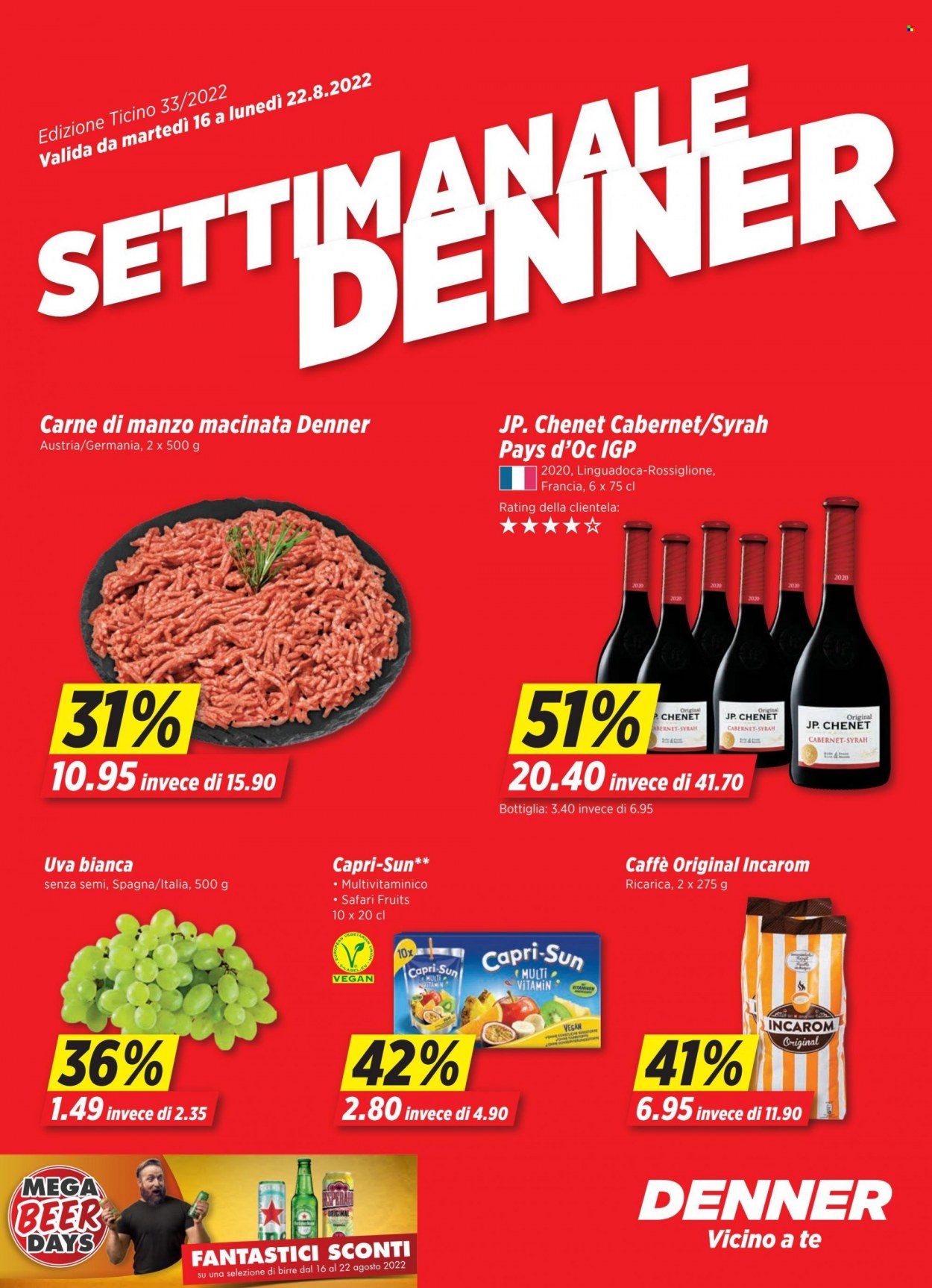 Volantino Denner - 16.8.2022 - 22.8.2022. Pagina 1