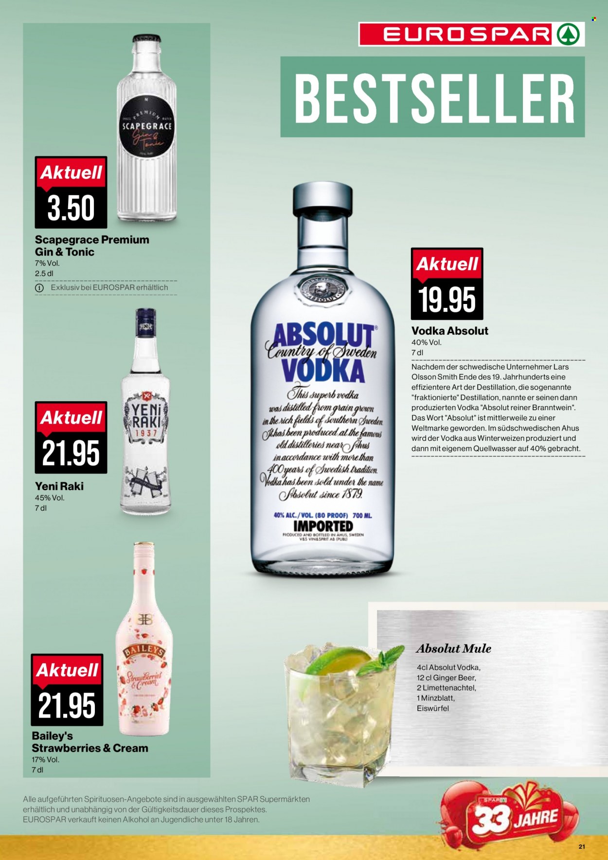 Prospekt SPAR - 23.8.2022 - 27.8.2022. Seite 21