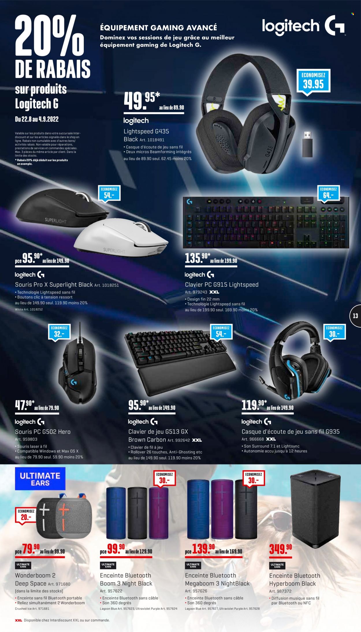 Catalogue Interdiscount - 22.8.2022 - 4.9.2022. Page 13