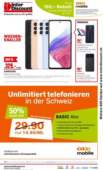 Prospekte Interdiscount - 22.8.2022 - 4.9.2022.
