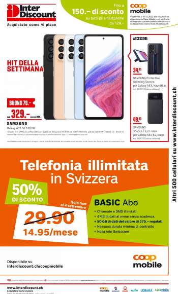 Volantino Interdiscount - 22.8.2022 - 4.9.2022.