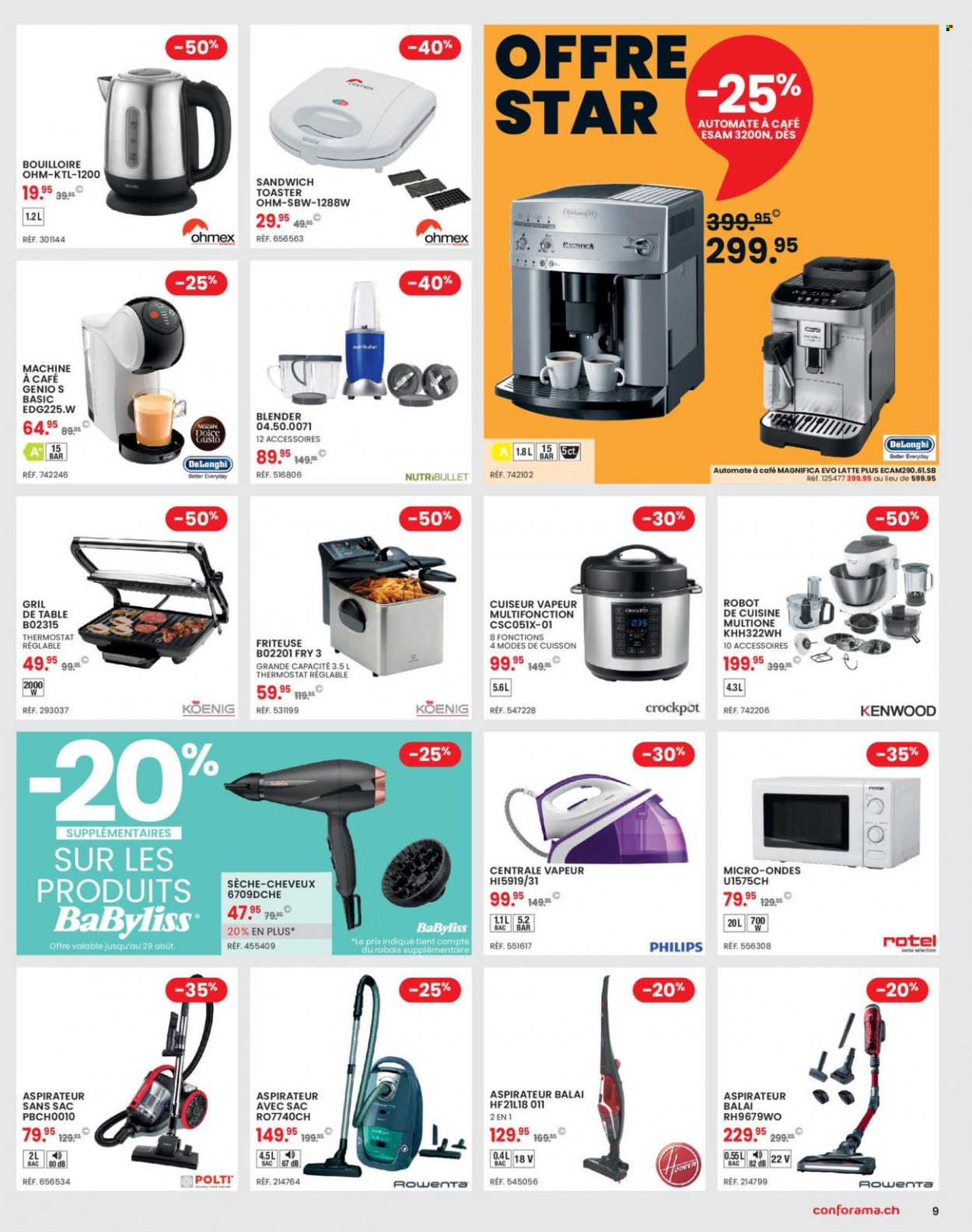 Volantino Conforama - 23.8.2022 - 5.9.2022. Pagina 9