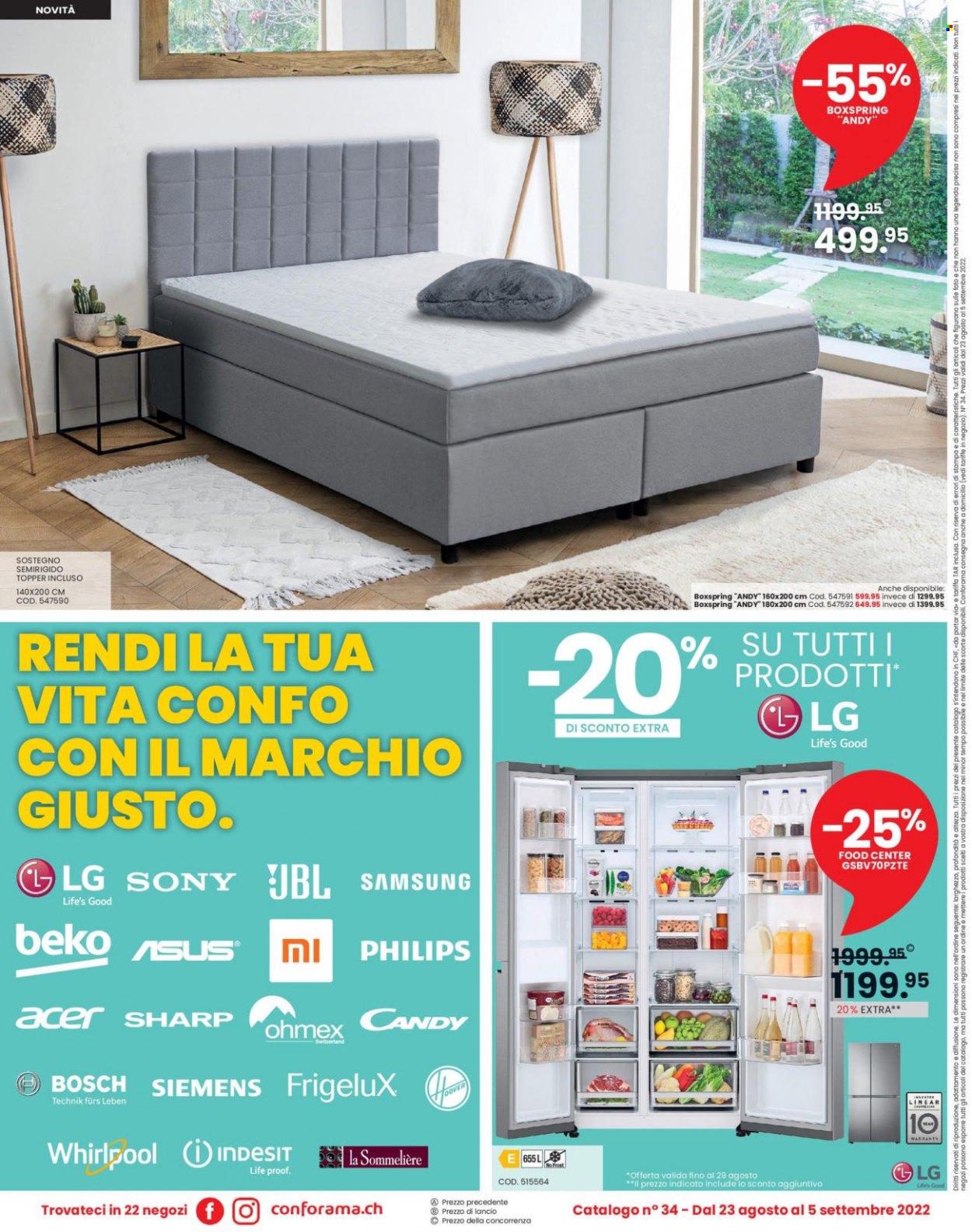 Volantino Conforama - 23.8.2022 - 5.9.2022. Pagina 12
