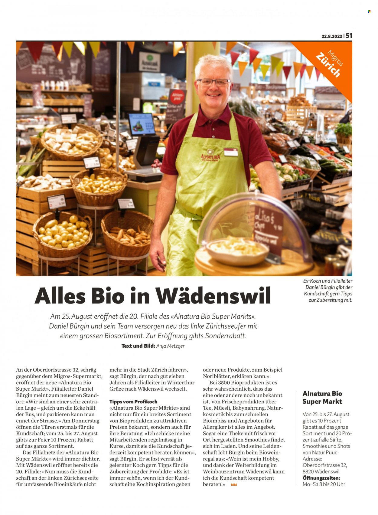 Prospekt Migros - 22.8.2022 - 28.8.2022. Seite 51