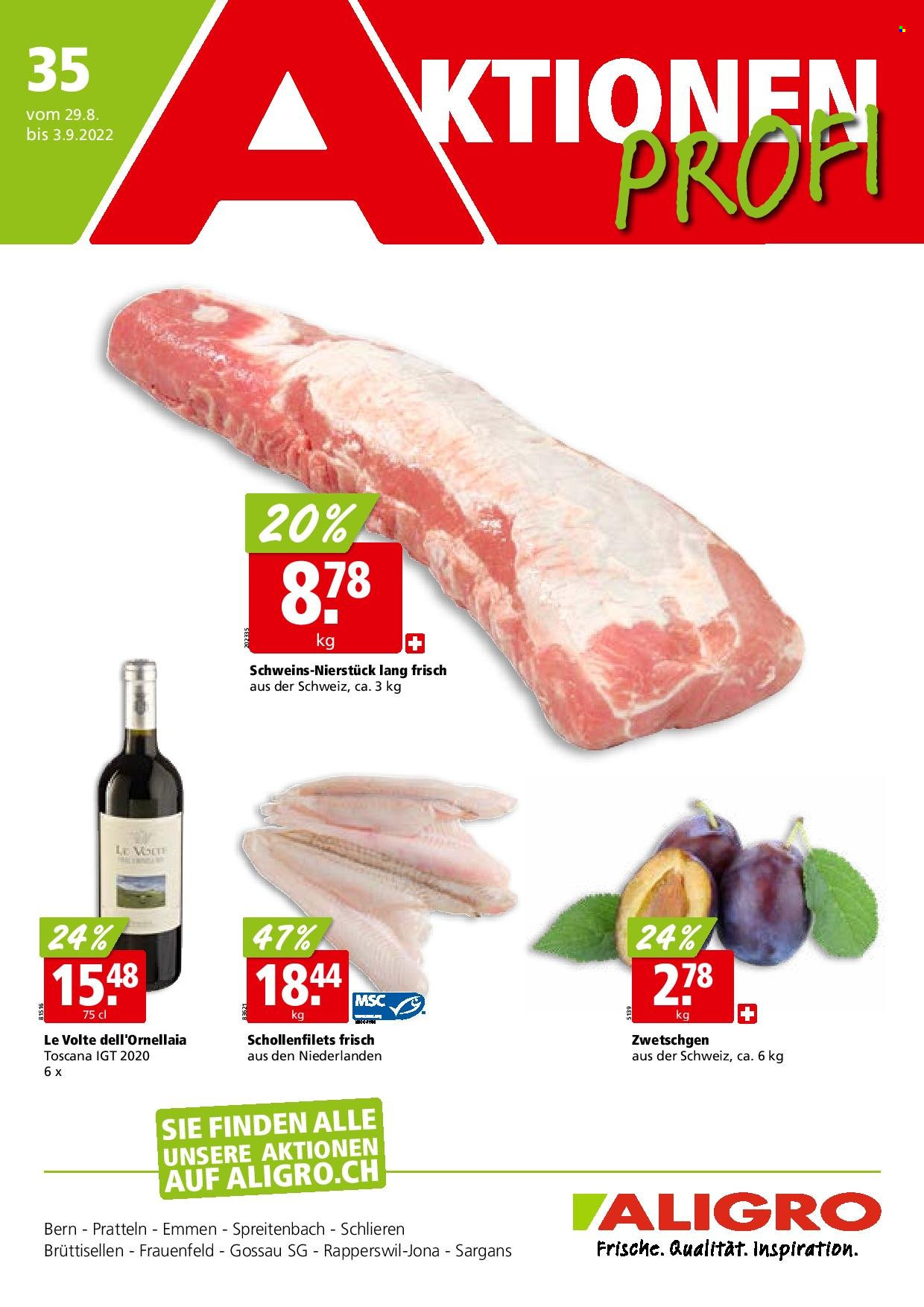 Volantino ALIGRO - 29.8.2022 - 3.9.2022. Pagina 1