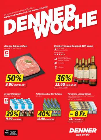Prospekte Denner - 30.8.2022 - 5.9.2022.