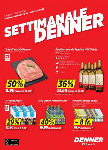 Catalogue Denner - 30.8.2022 - 6.9.2022.