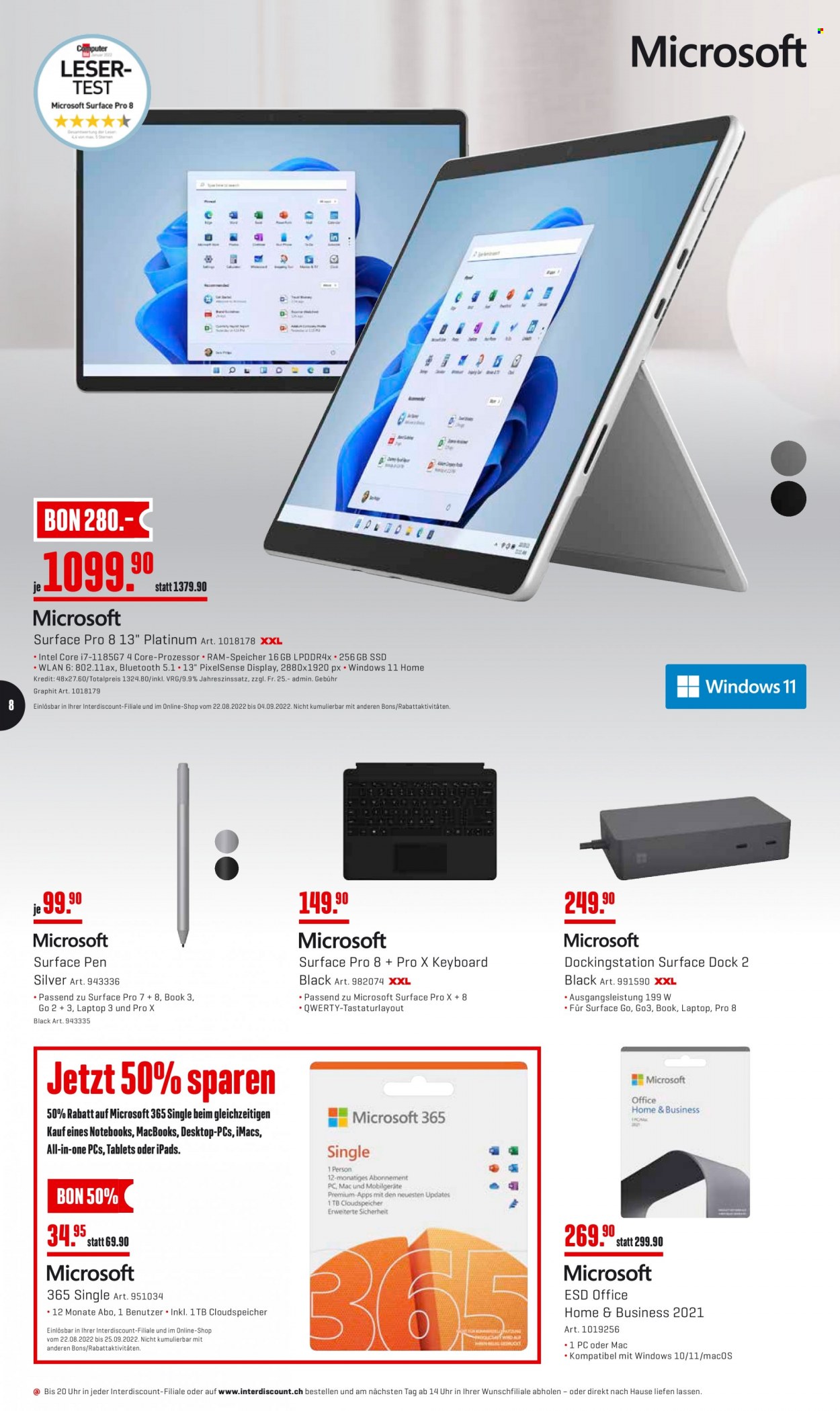 Catalogue Interdiscount - 29.8.2022 - 4.9.2022. Page 8