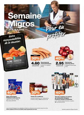 Volantino Migros - 30.8.2022 - 5.9.2022.
