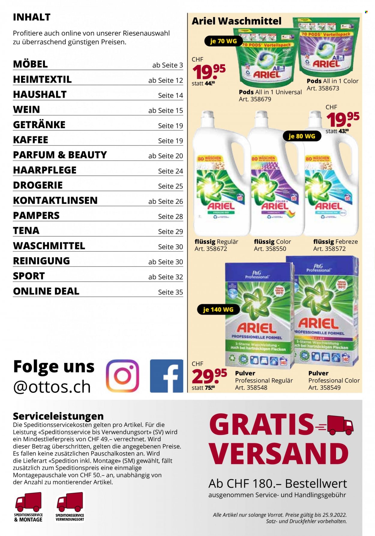 Prospekt Otto's. Seite 2