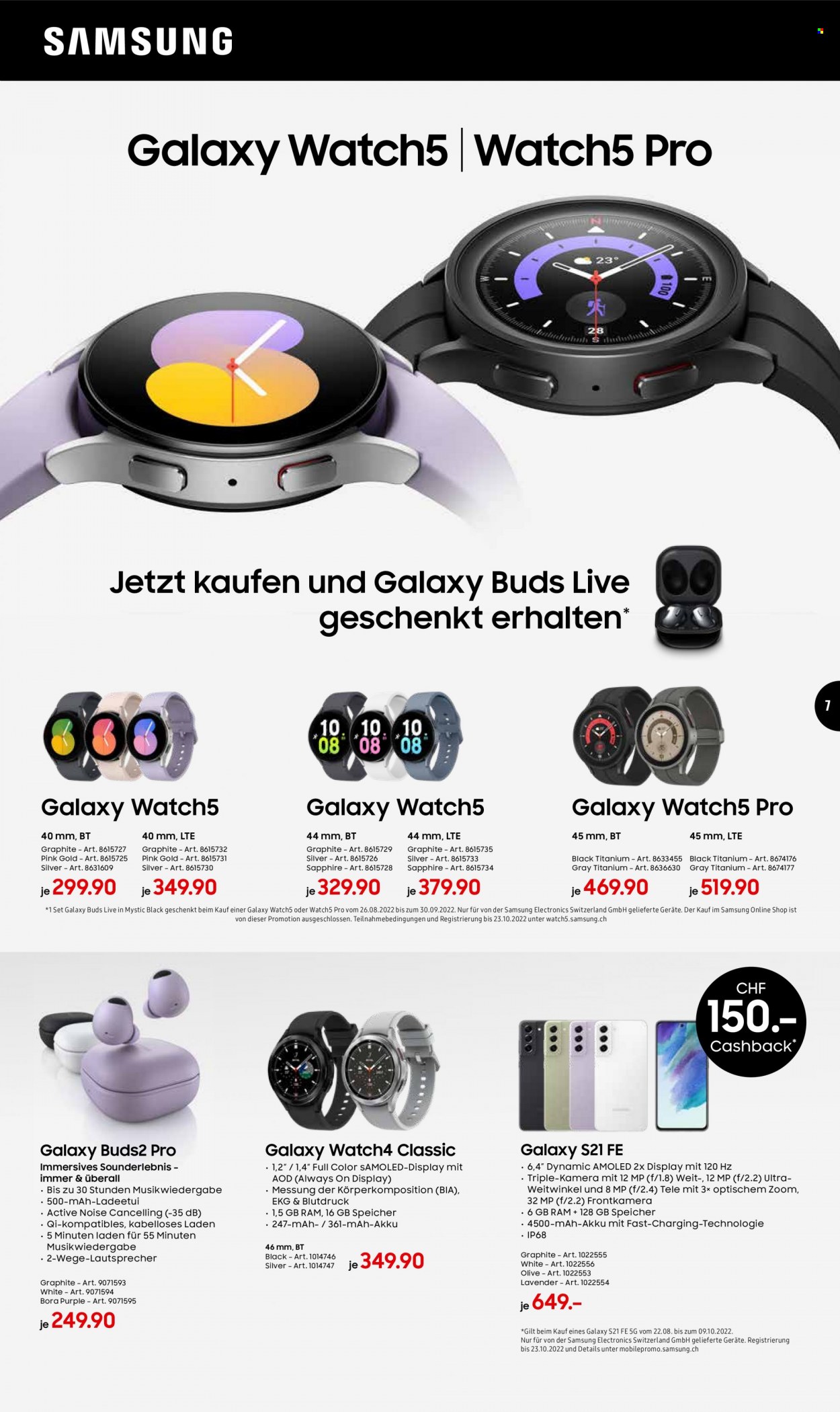 Prospekt Interdiscount - 5.9.2022 - 25.9.2022. Seite 7
