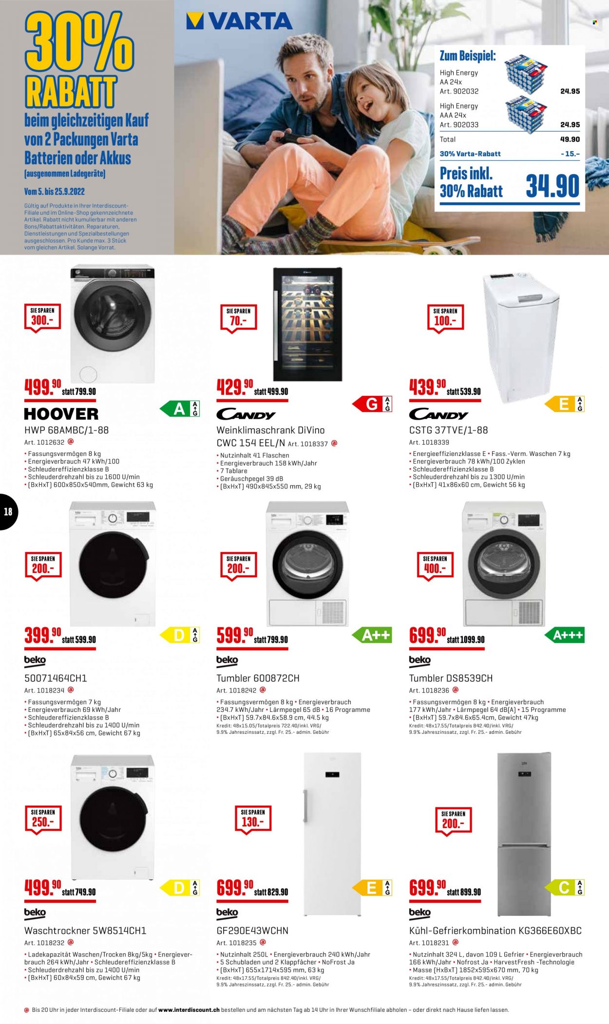 Prospekt Interdiscount - 5.9.2022 - 25.9.2022. Seite 18