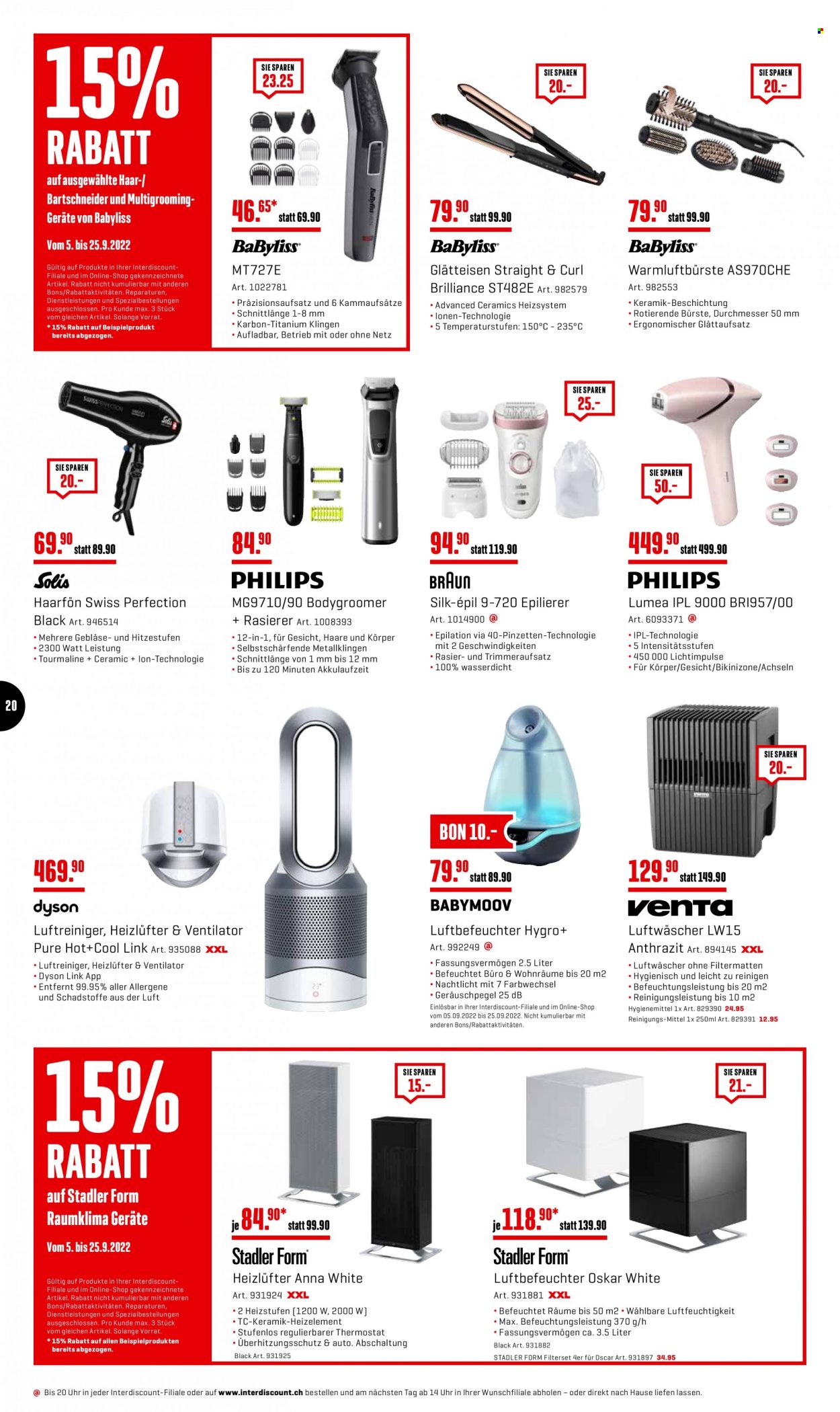 Prospekt Interdiscount - 5.9.2022 - 25.9.2022. Seite 20