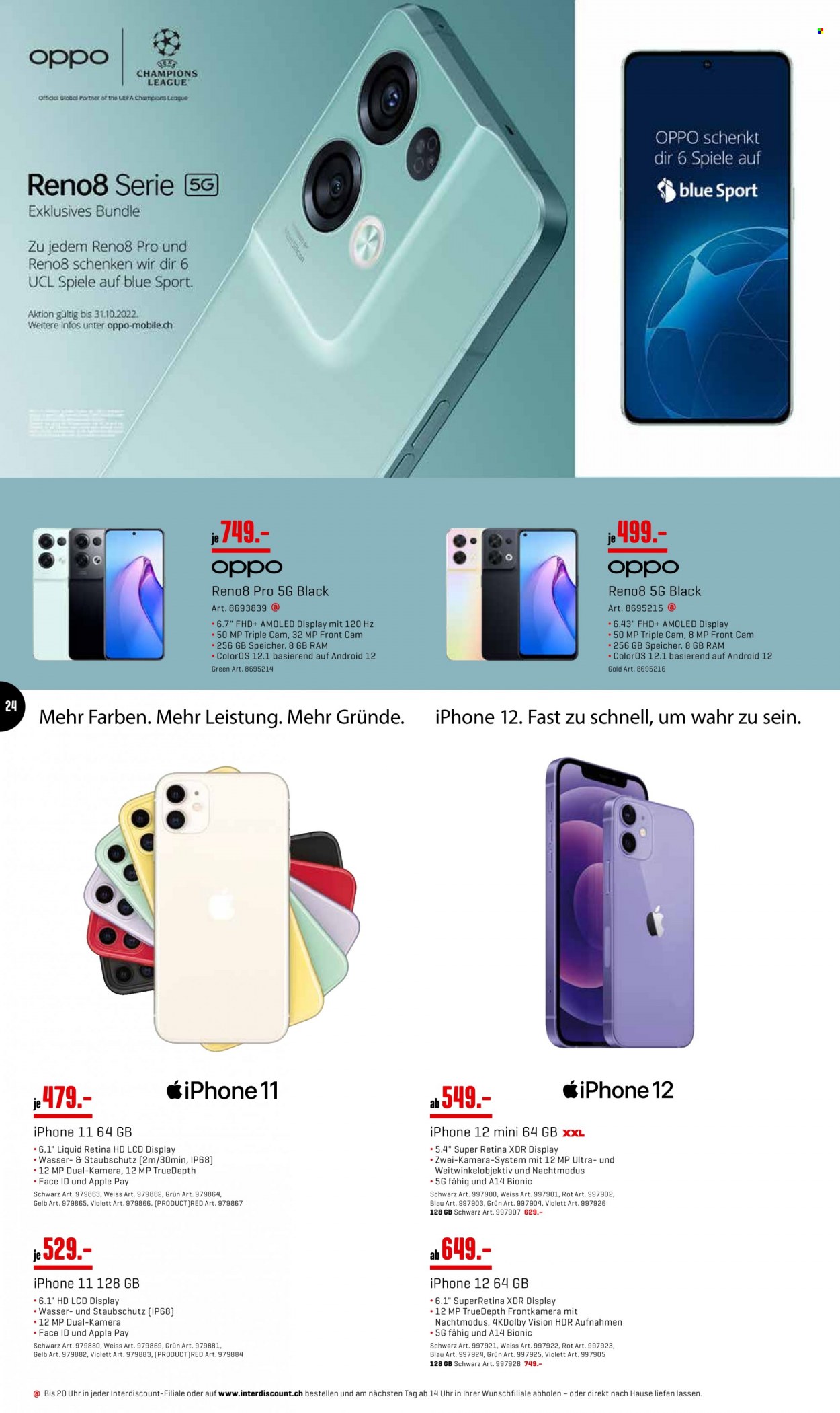 Prospekt Interdiscount - 5.9.2022 - 25.9.2022. Seite 24