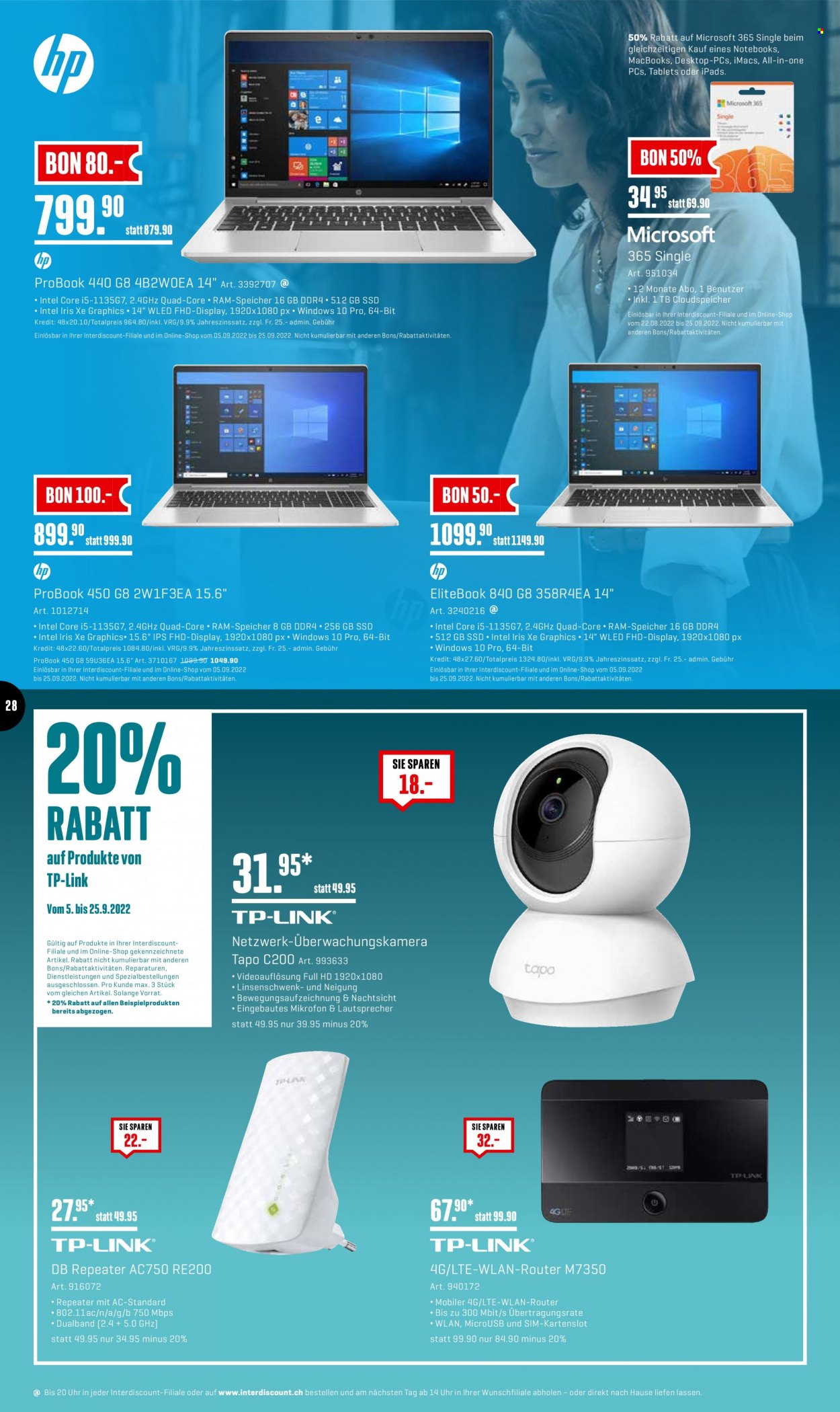 Prospekt Interdiscount - 5.9.2022 - 25.9.2022. Seite 28