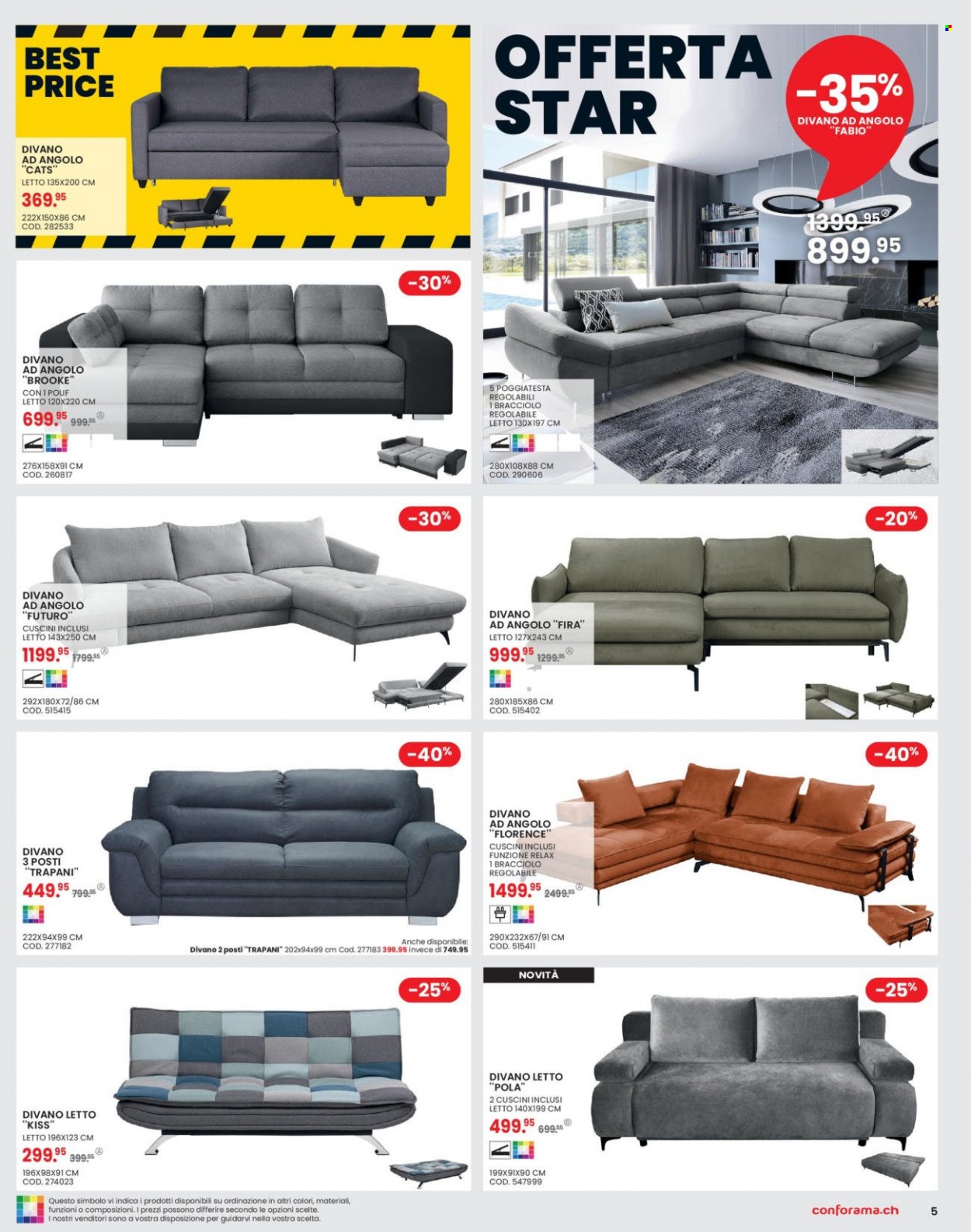 Volantino Conforama - 6.9.2022 - 19.9.2022. Pagina 5