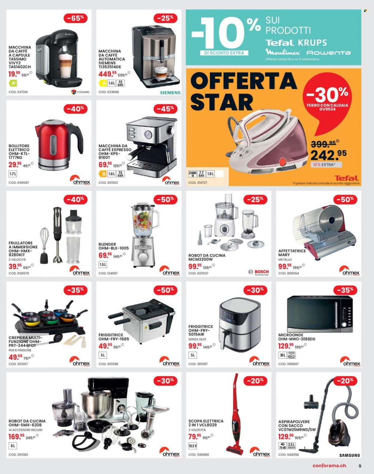 Volantino Conforama - 6.9.2022 - 19.9.2022. Pagina 9