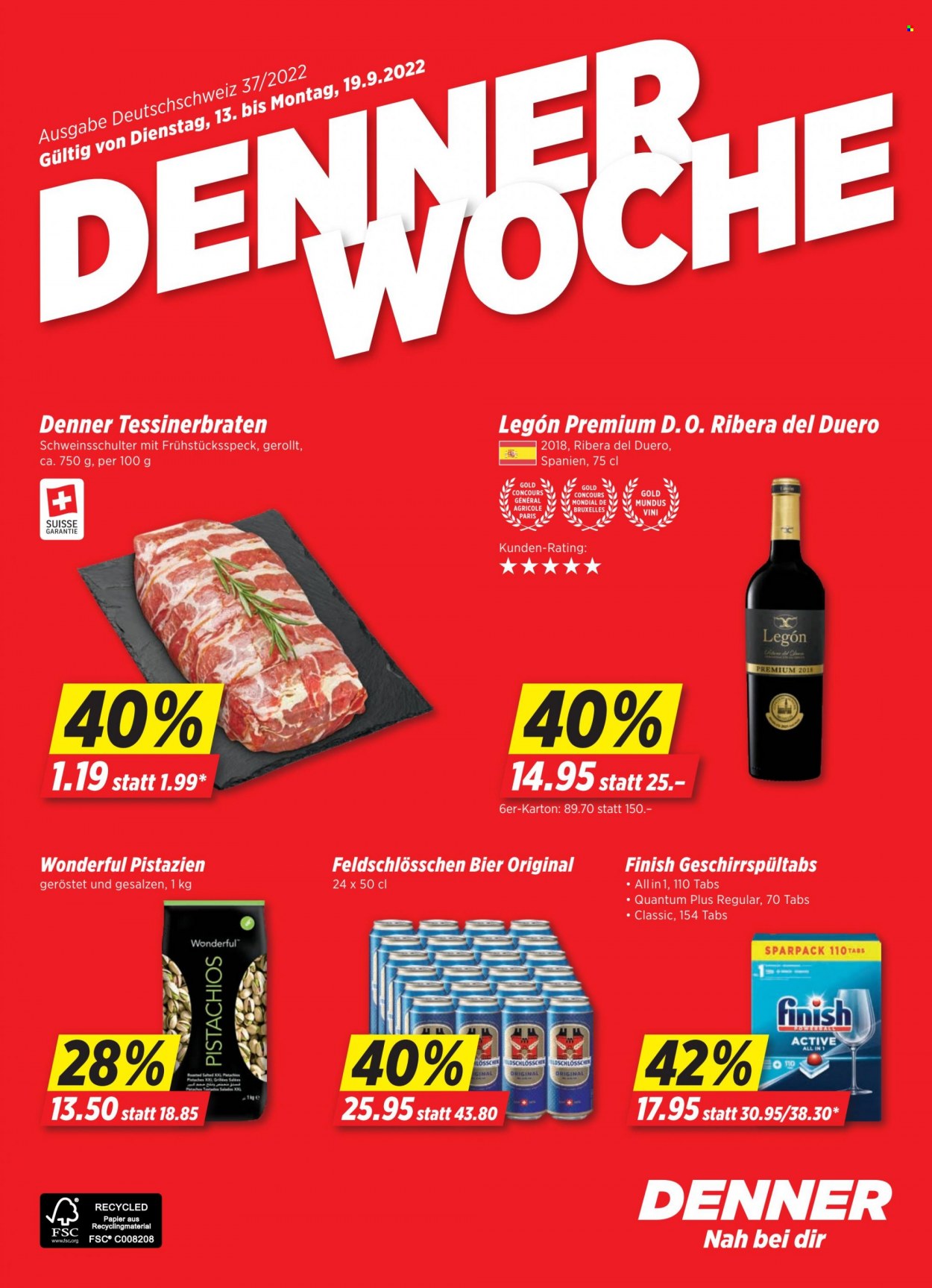 Catalogue Denner - 13.9.2022 - 19.9.2022. Page 1
