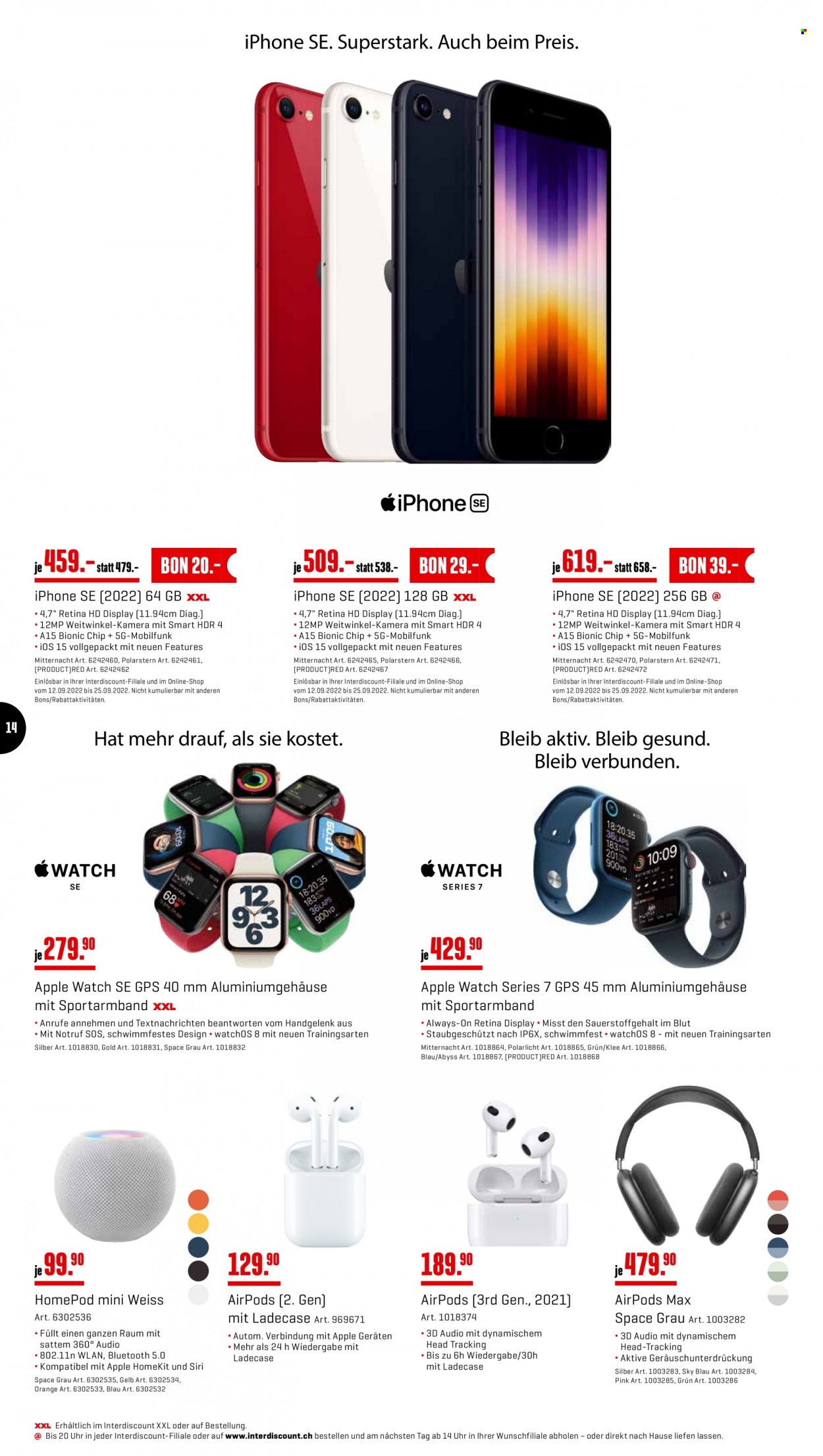 Volantino Interdiscount - 12.9.2022 - 25.9.2022. Pagina 14