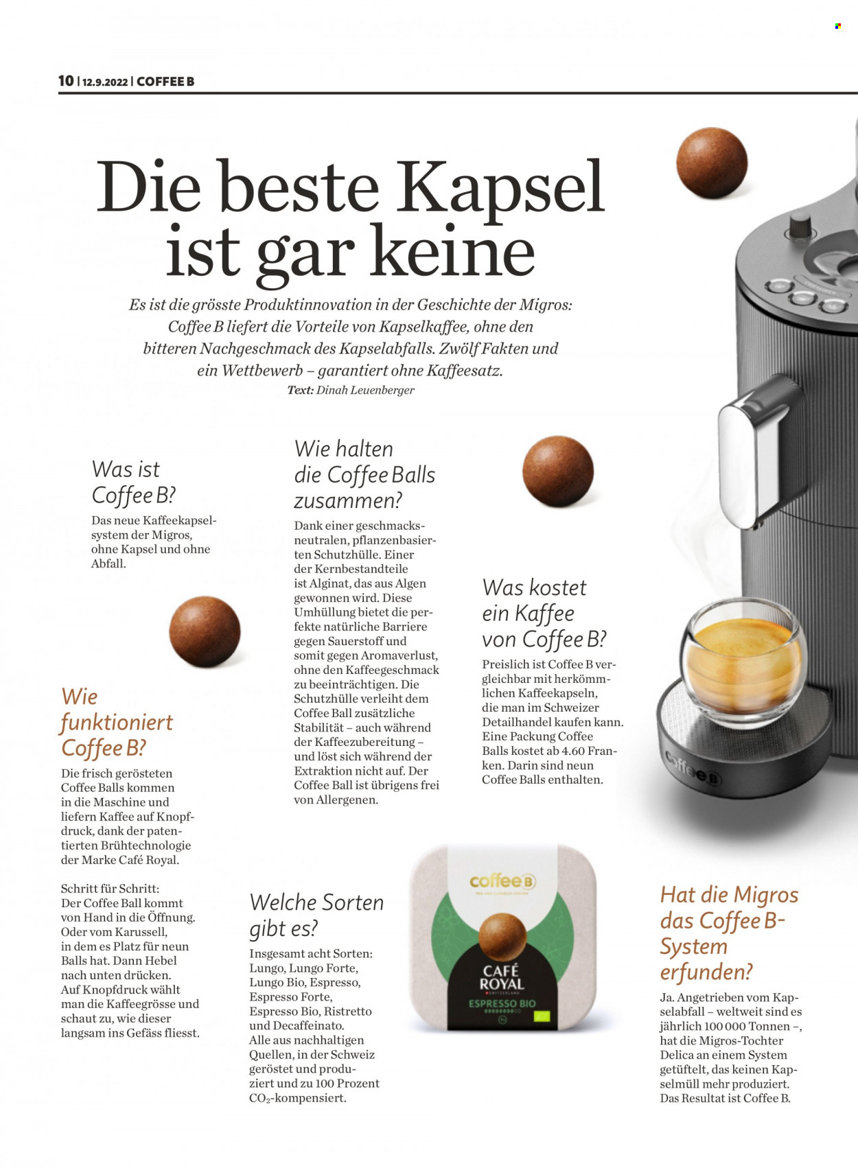 Prospekt Migros - 12.9.2022 - 12.9.2022. Seite 10
