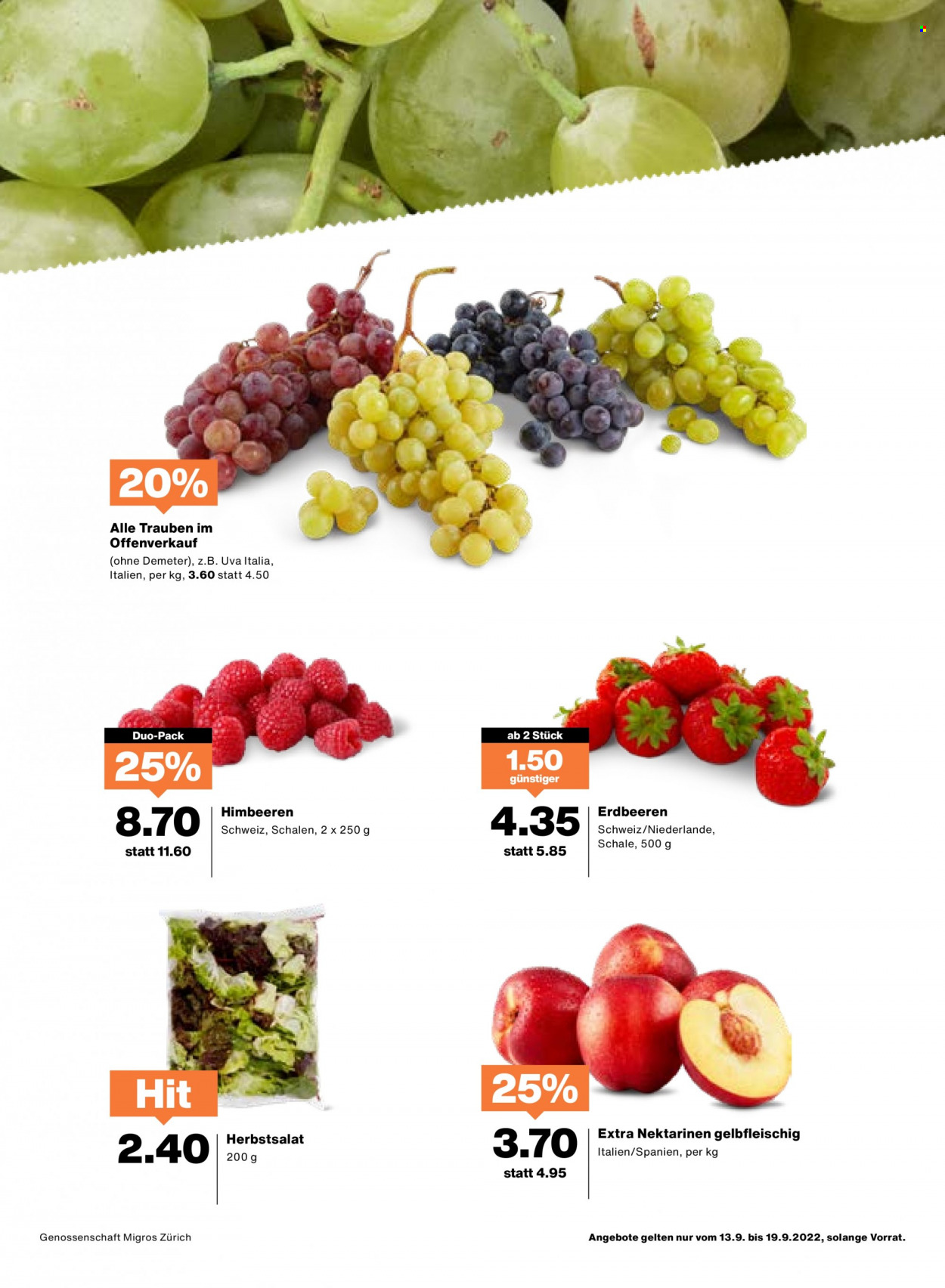 Prospekt Migros - 13.9.2022 - 19.9.2022. Seite 3