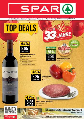 Volantino SPAR - 20.9.2022 - 24.9.2022.
