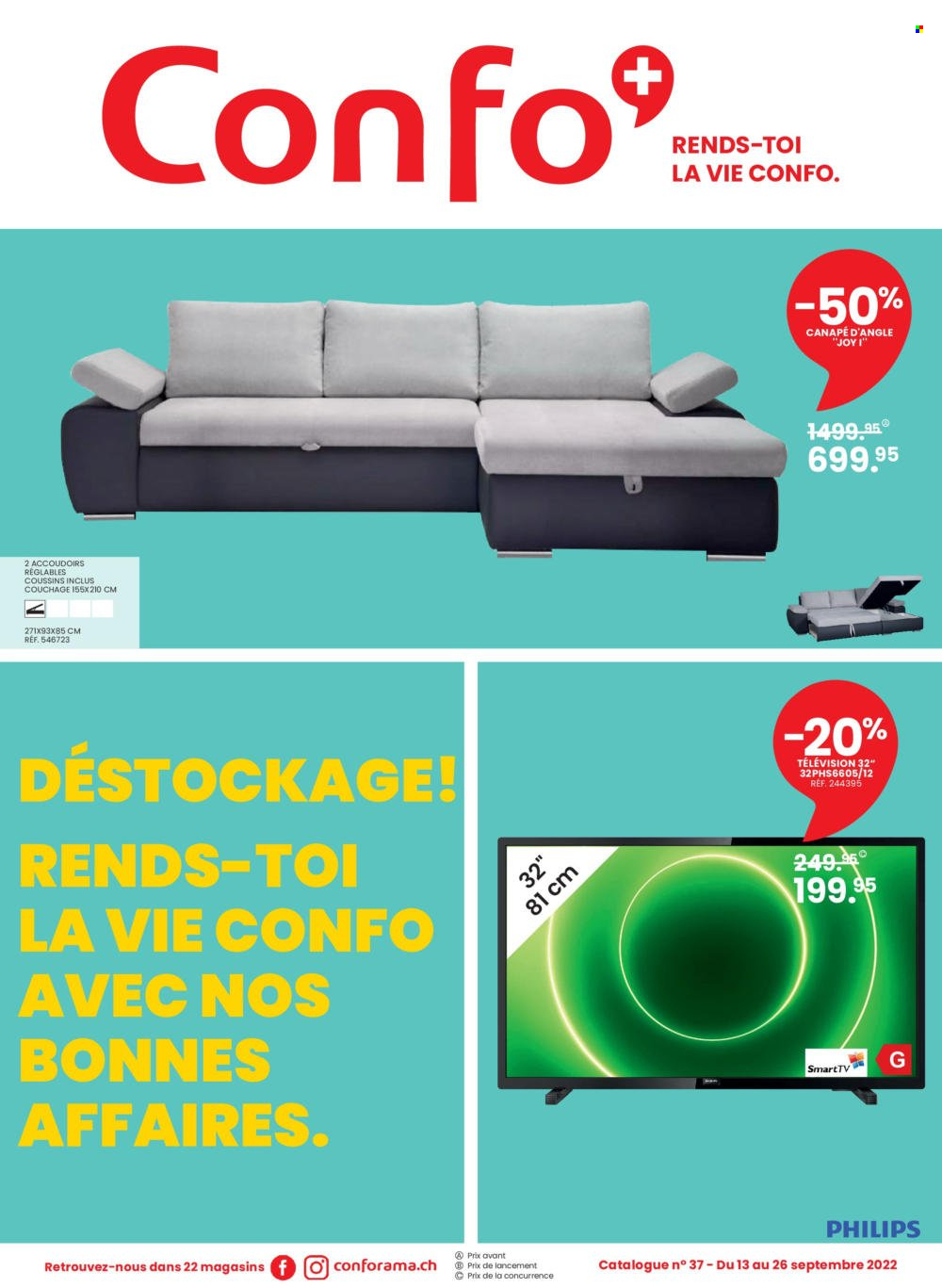 Volantino Conforama - 13.9.2022 - 26.9.2022. Pagina 1