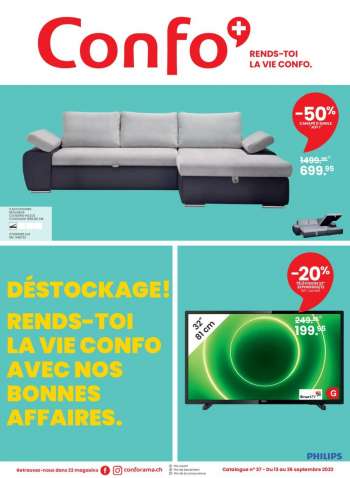 Prospekte Conforama - 13.9.2022 - 26.9.2022.