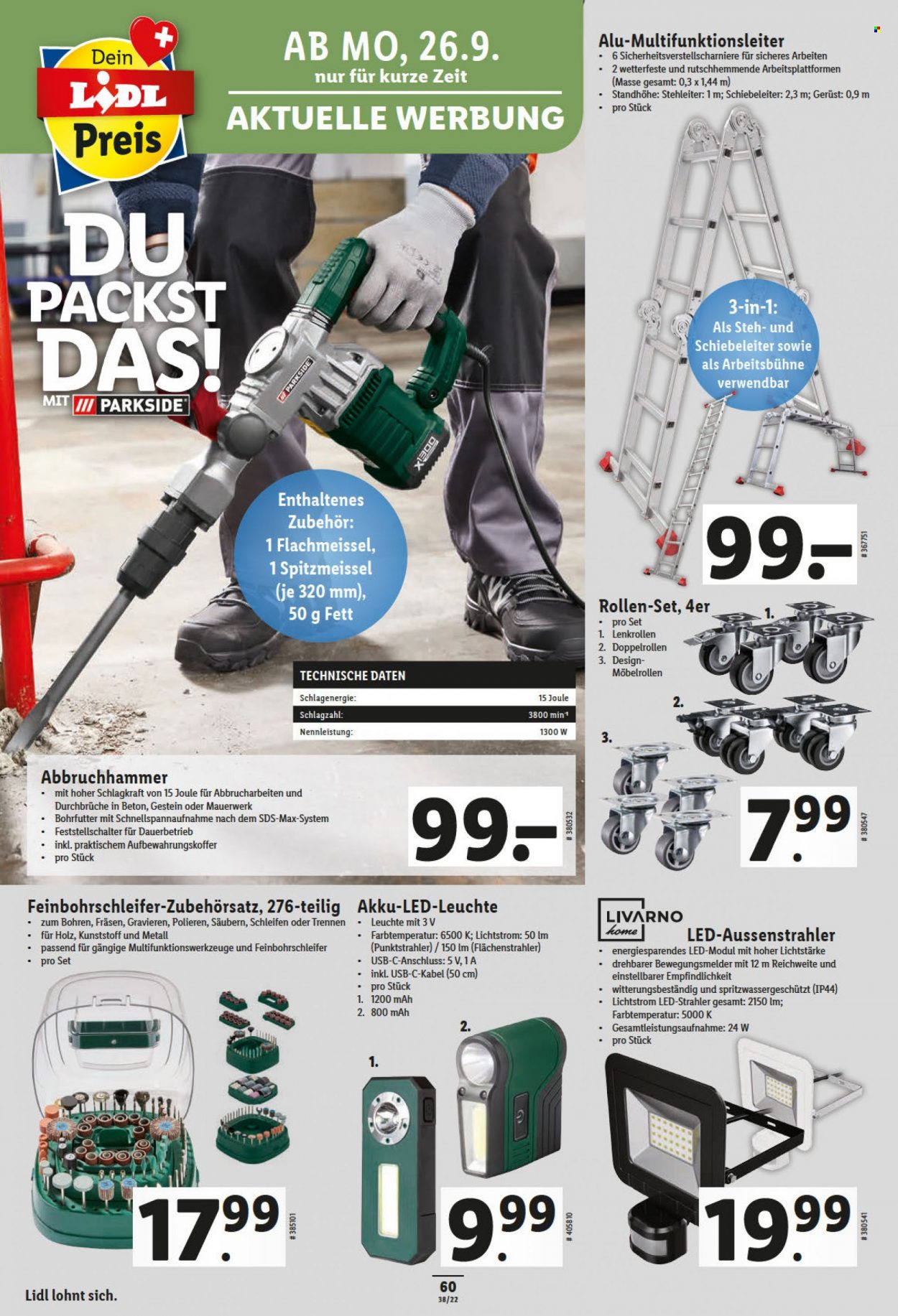 Volantino Lidl - 22.9.2022 - 28.9.2022. Pagina 60