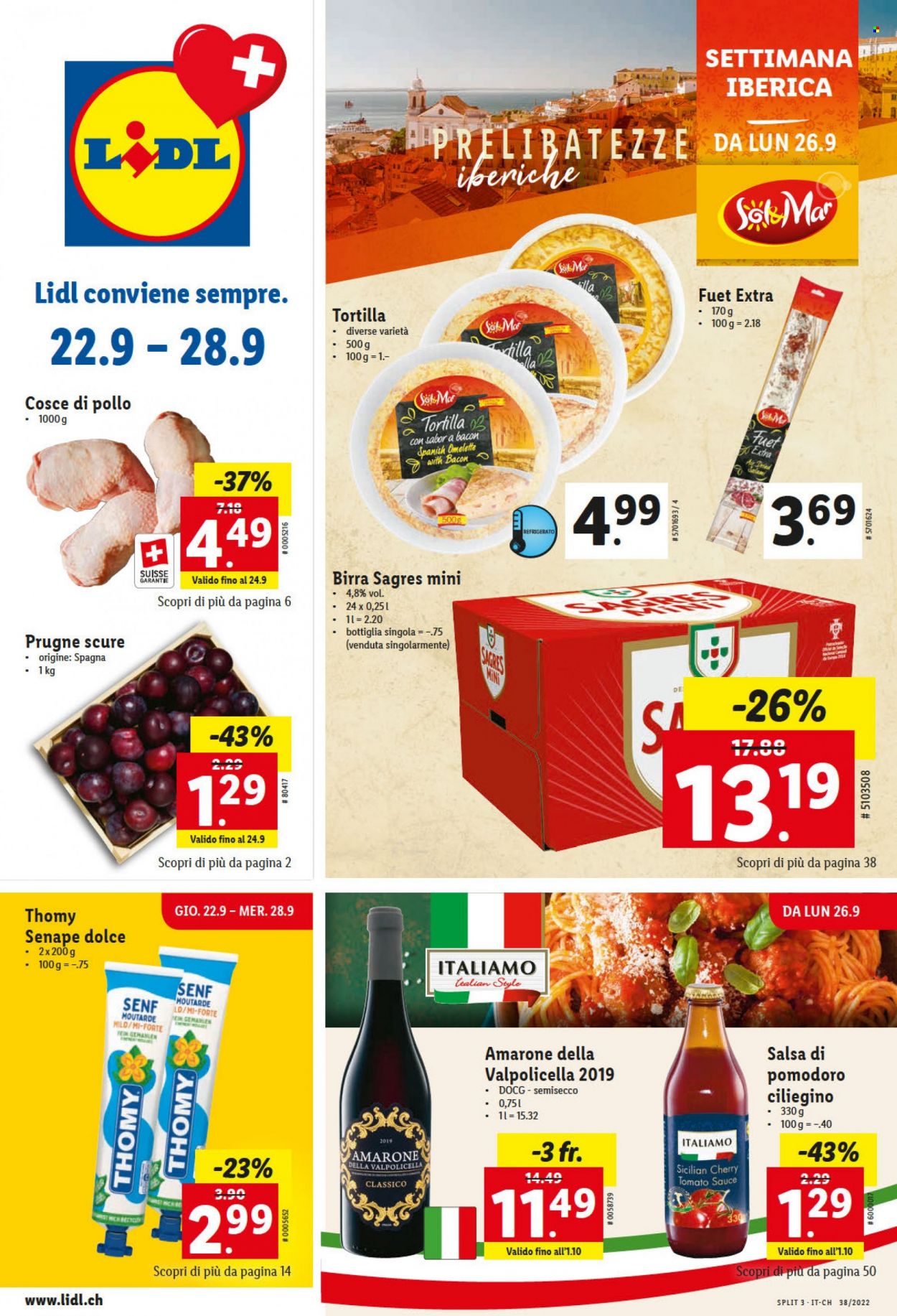 Volantino Lidl - 22.9.2022 - 28.9.2022. Pagina 1
