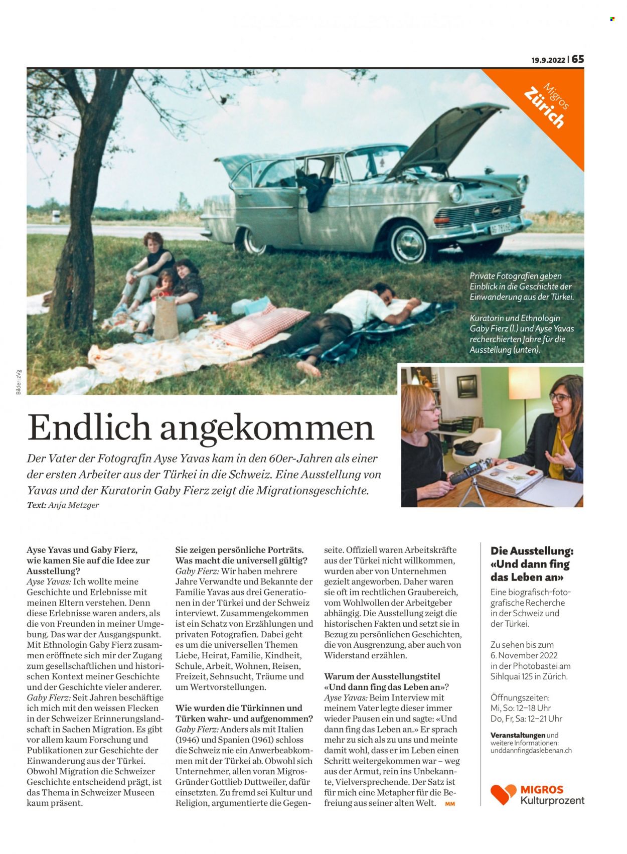 Prospekt Migros - 19.9.2022 - 25.9.2022. Seite 65