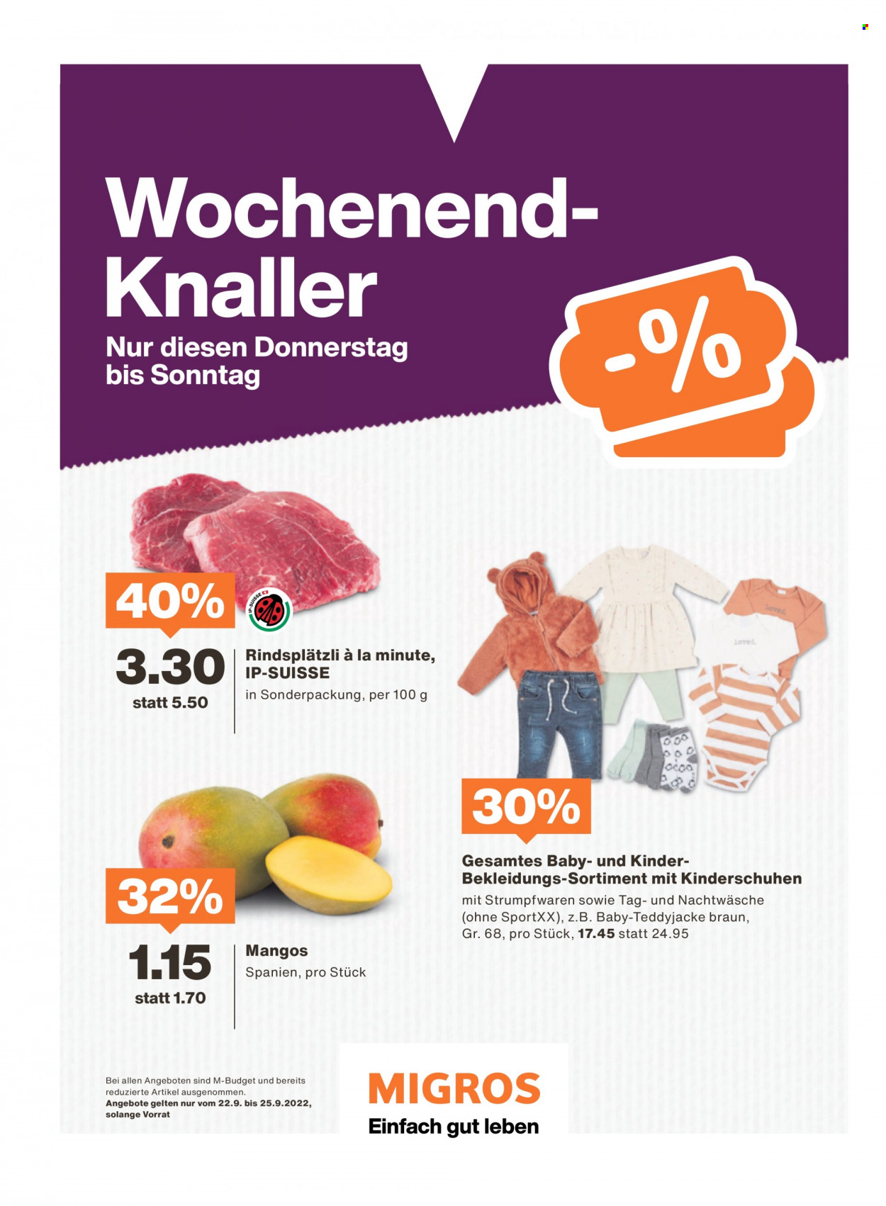 Prospekt Migros - 19.9.2022 - 25.9.2022. Seite 80