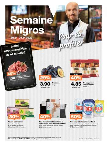 Volantino Migros - 20.9.2022 - 26.9.2022.