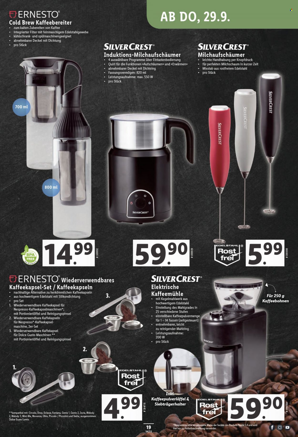 Volantino Lidl - 29.9.2022 - 5.10.2022. Pagina 19