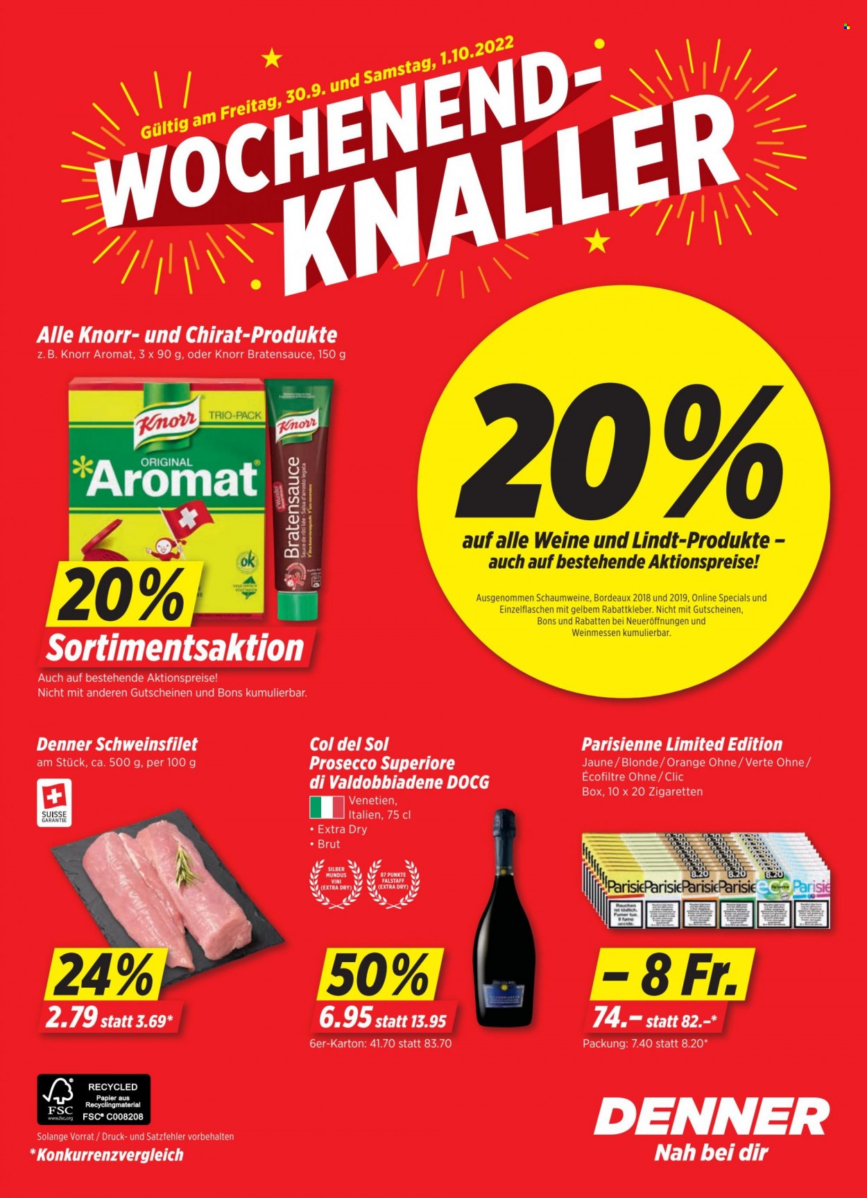 Prospekt Denner - 27.9.2022 - 3.10.2022. Seite 24