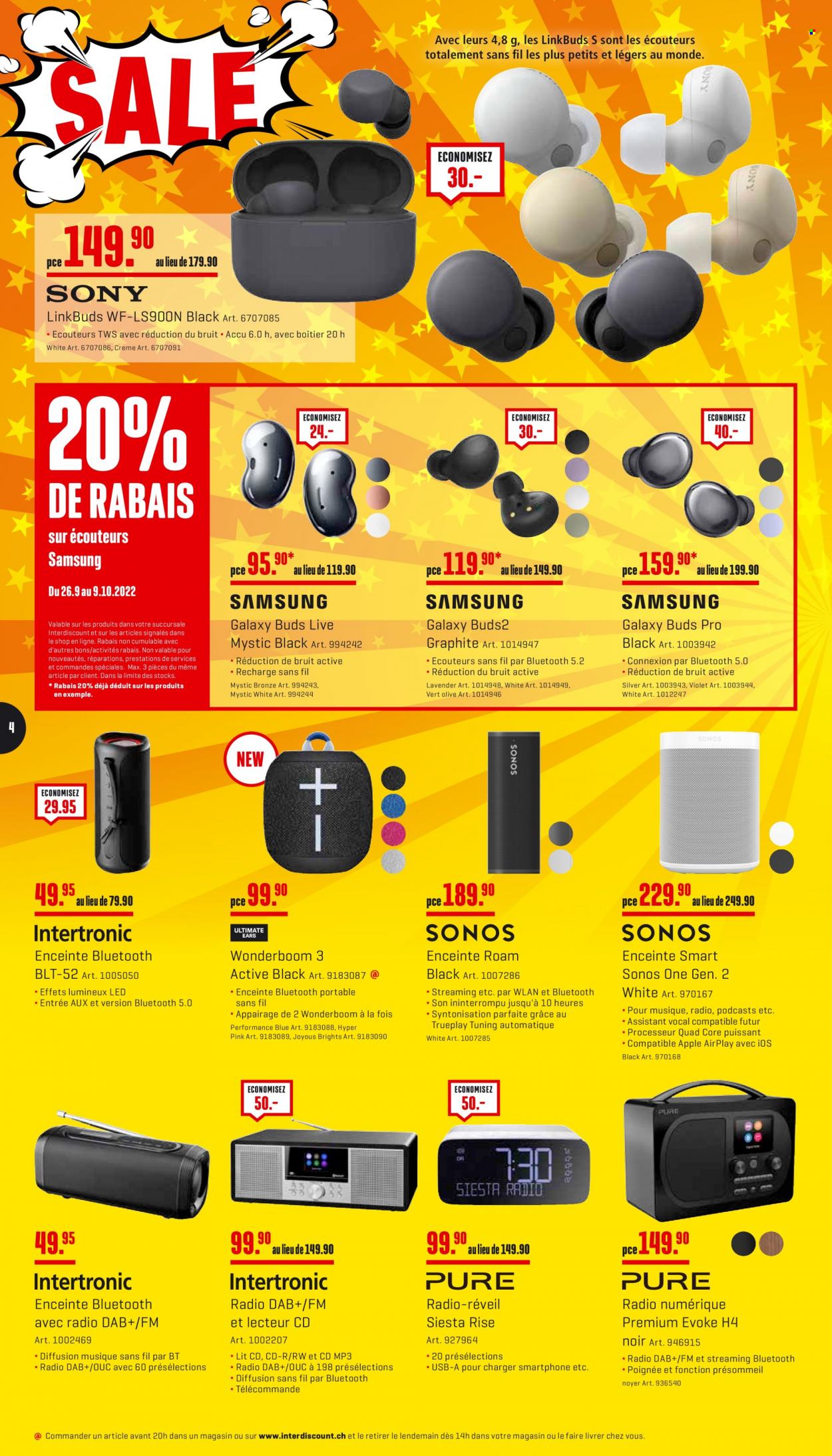 Catalogue Interdiscount - 26.9.2022 - 9.10.2022. Page 4