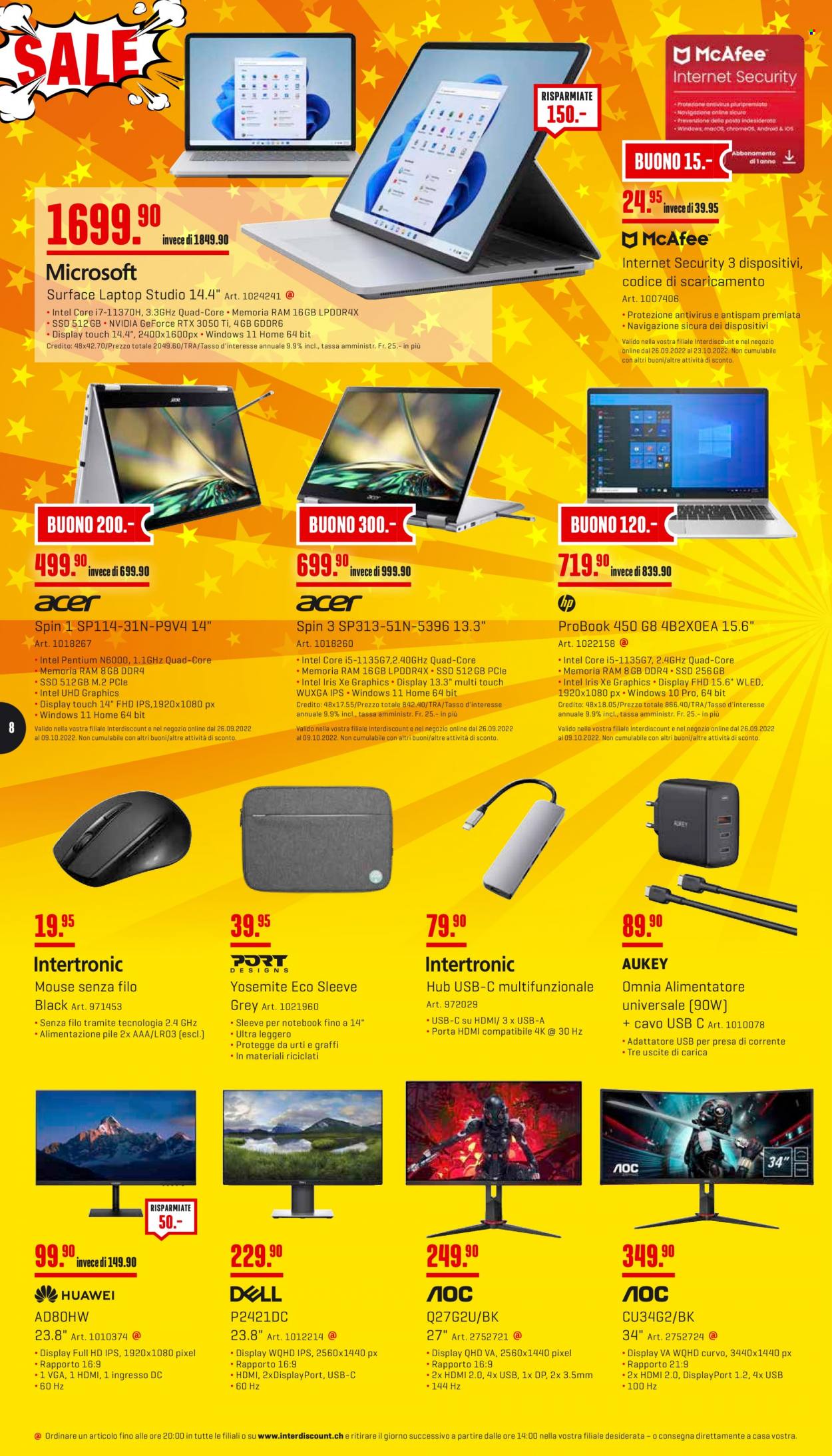 Volantino Interdiscount - 26.9.2022 - 9.10.2022. Pagina 8