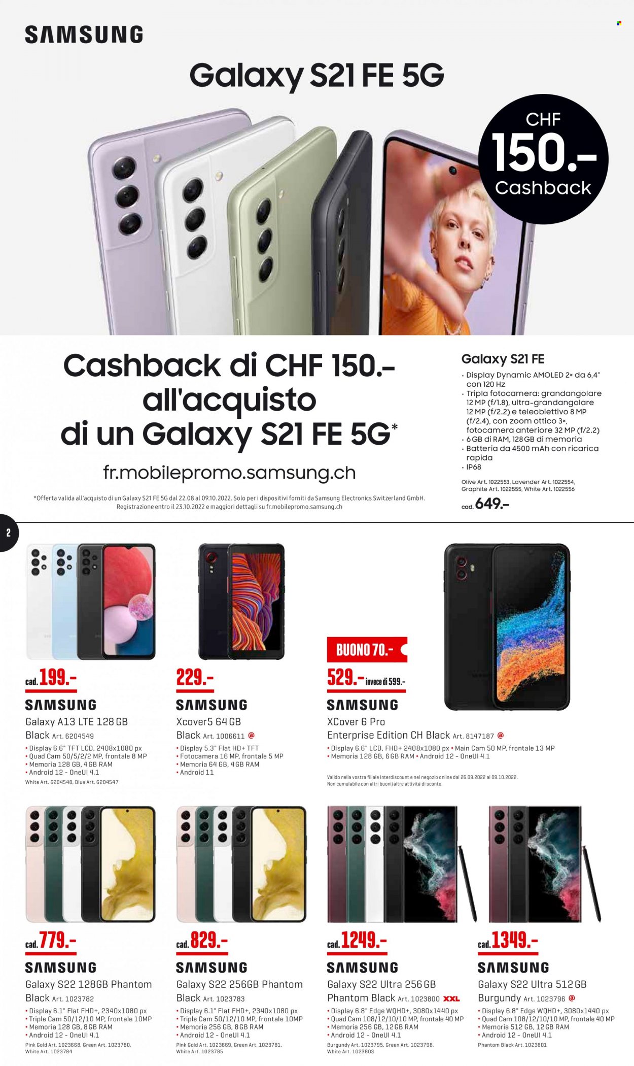 Prospekt Interdiscount - 26.9.2022 - 9.10.2022. Seite 2