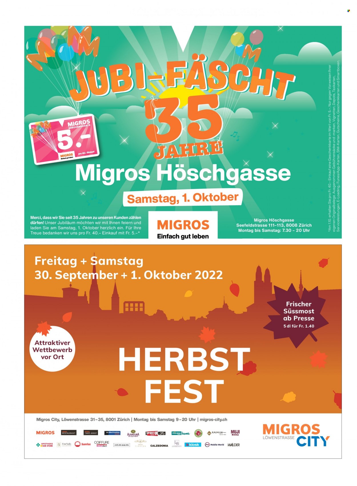 Prospekt Migros - 26.9.2022 - 2.10.2022. Seite 78